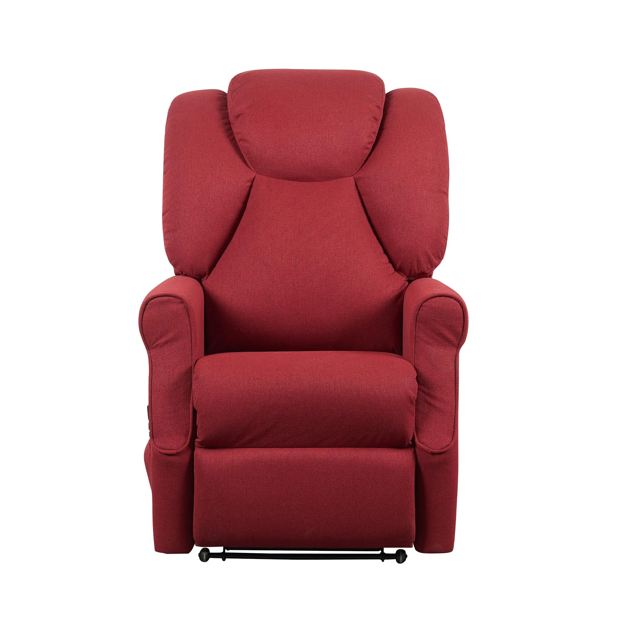 Poltrone Italia Angela2 Poltrona Relax Alzapersona Zero Gravity 2 motori, Roller 4 ruote, Rosso - immagine 3