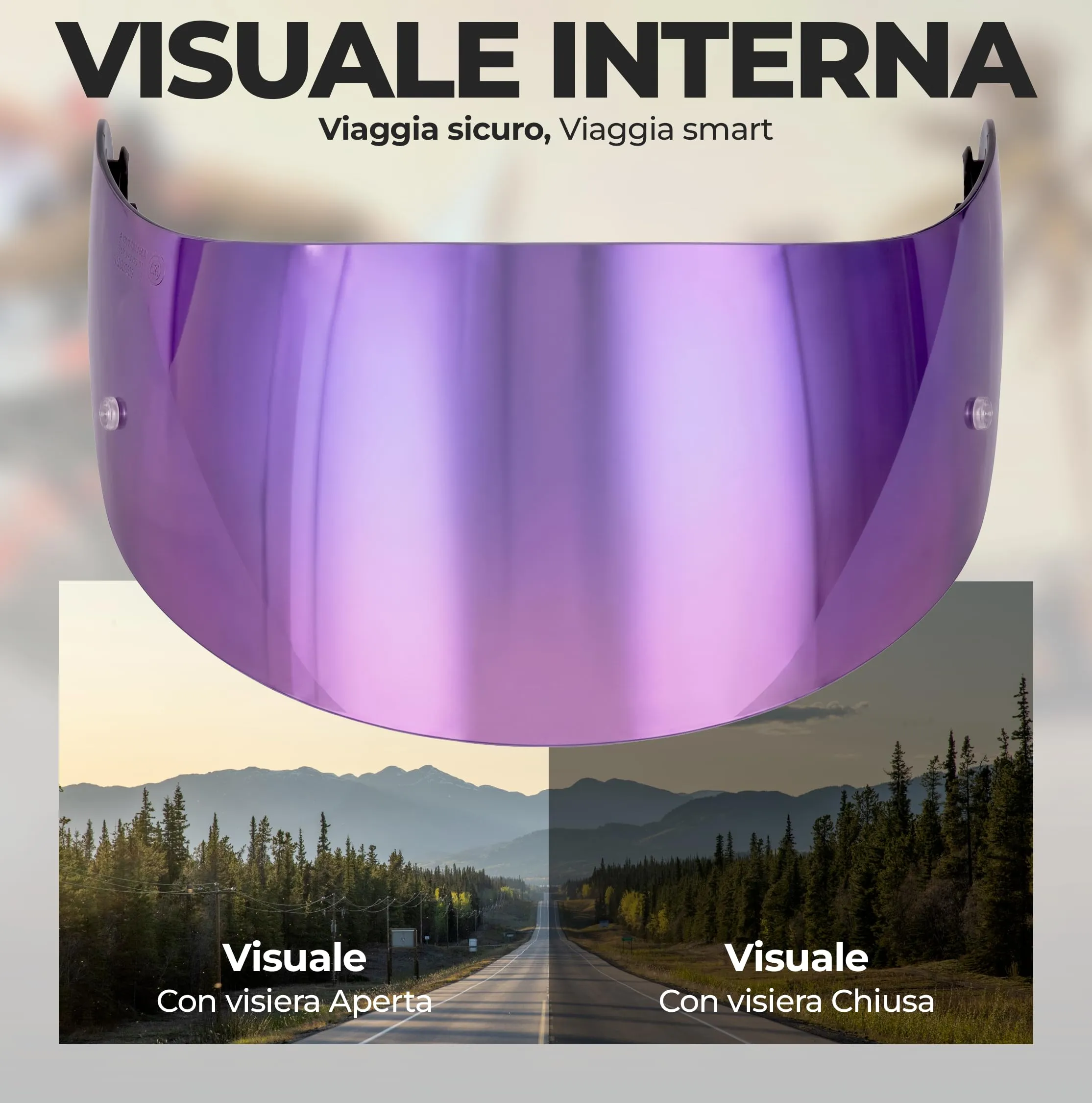 Everalo Visiera per Casco AGV K1, K1s, K3sv, K5, K5s, GT2 - immagine 4