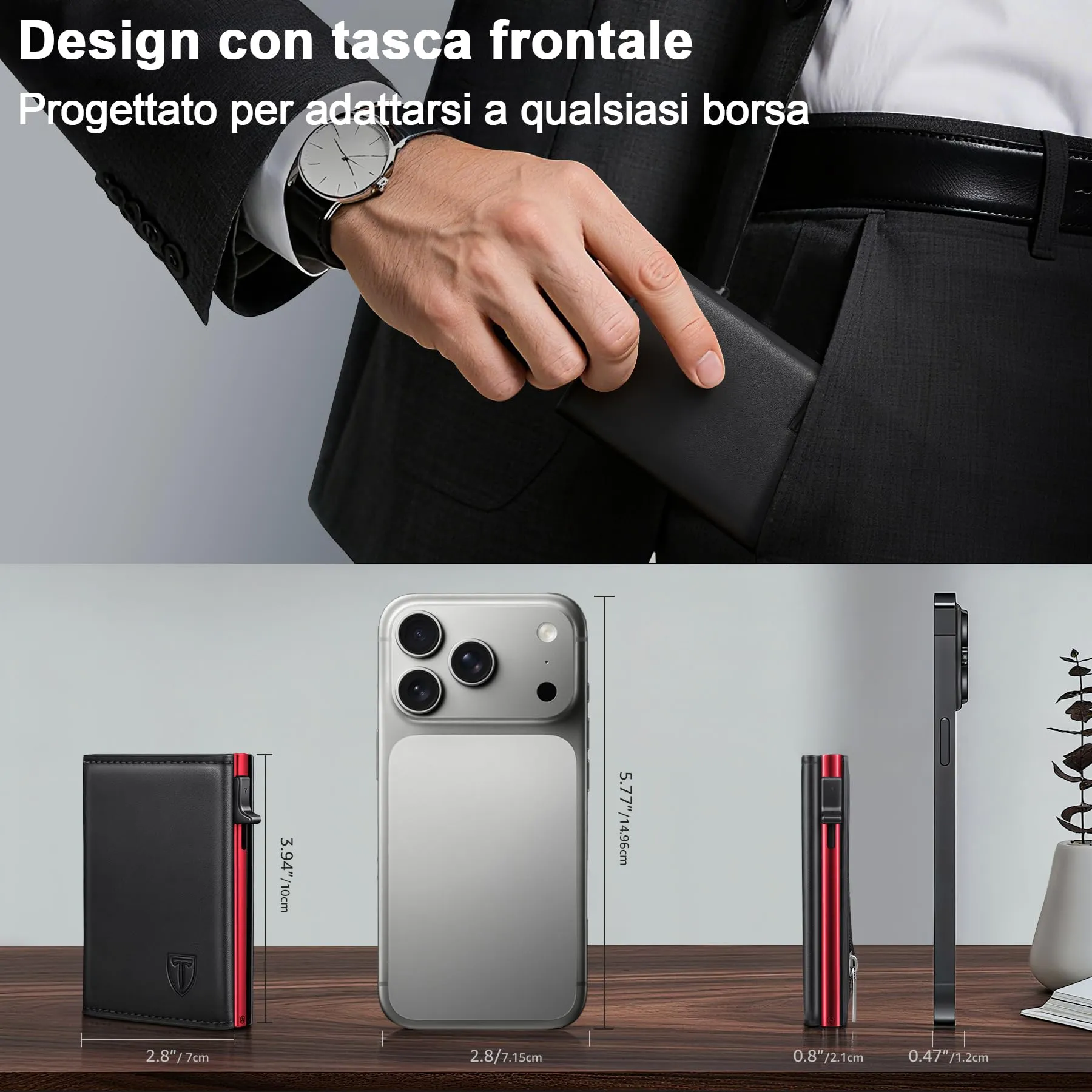 TENBST Portafoglio da uomo - immagine 2