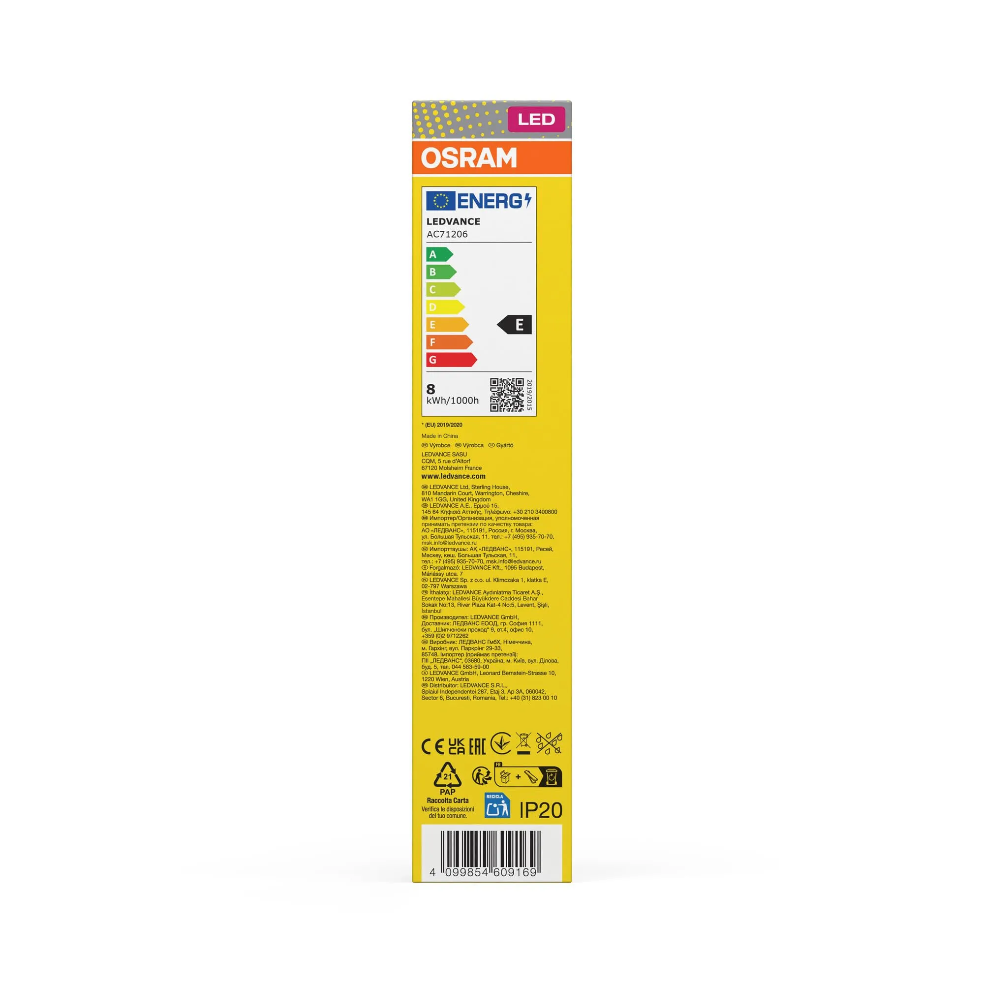 Osram Dulux L18 LED Compact Lamp 8W 2G11 3000K - immagine 3