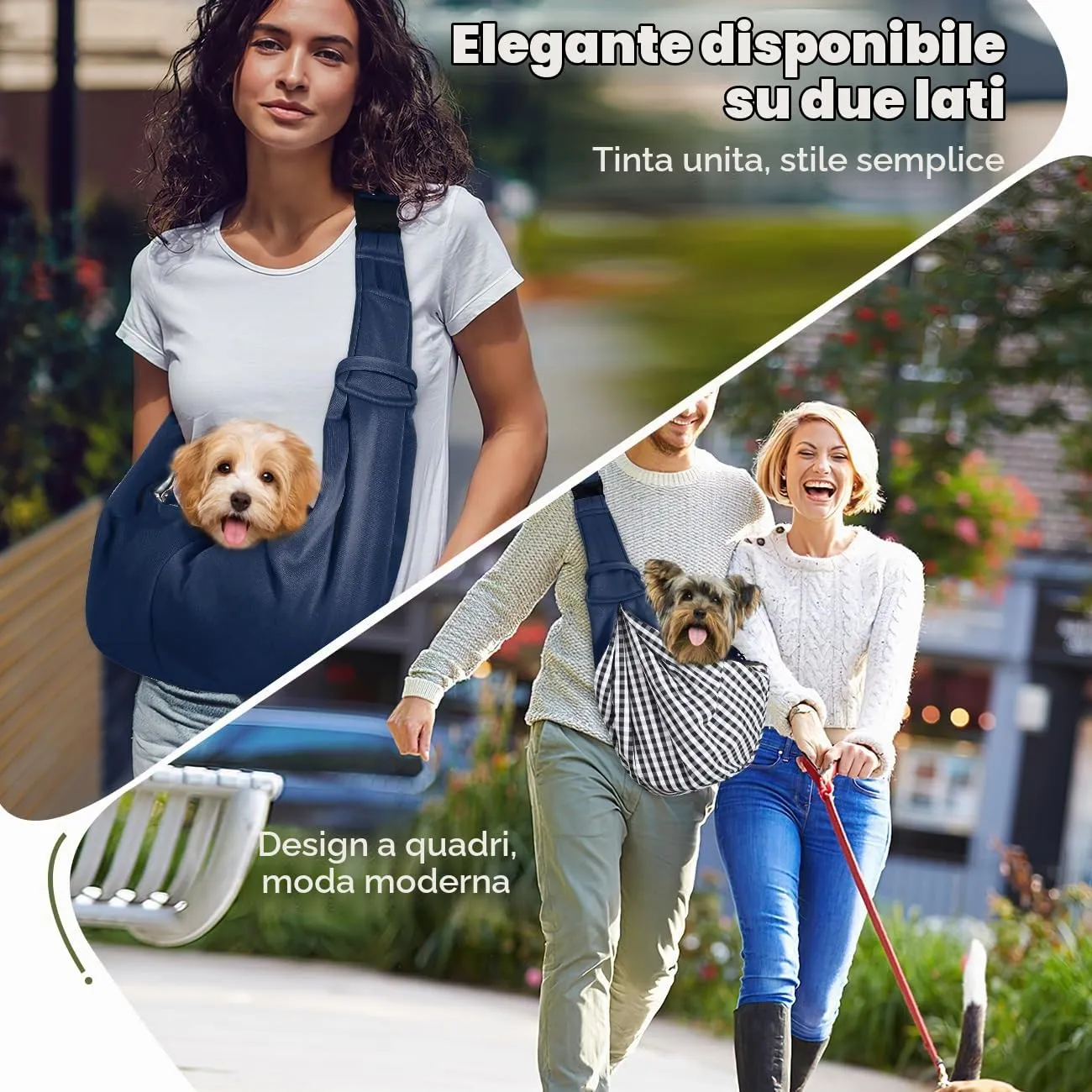 Pawaboo Trasportino per Cane Piccolo, 3-10 Libbre, Blu Scuro - immagine 5