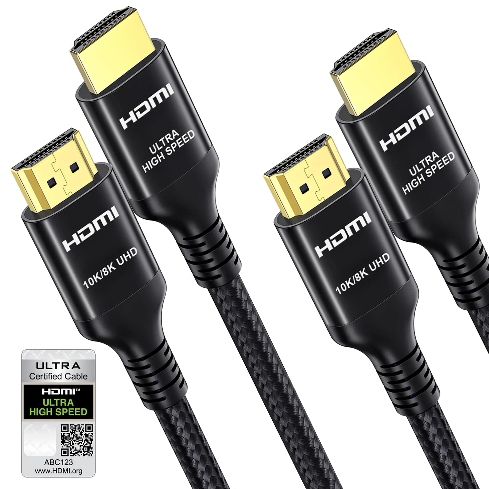 Etseinri Cavo HDMI 2.1 Ultra High Speed 8K 10K, 3M, 2 Pezzi - immagine 1