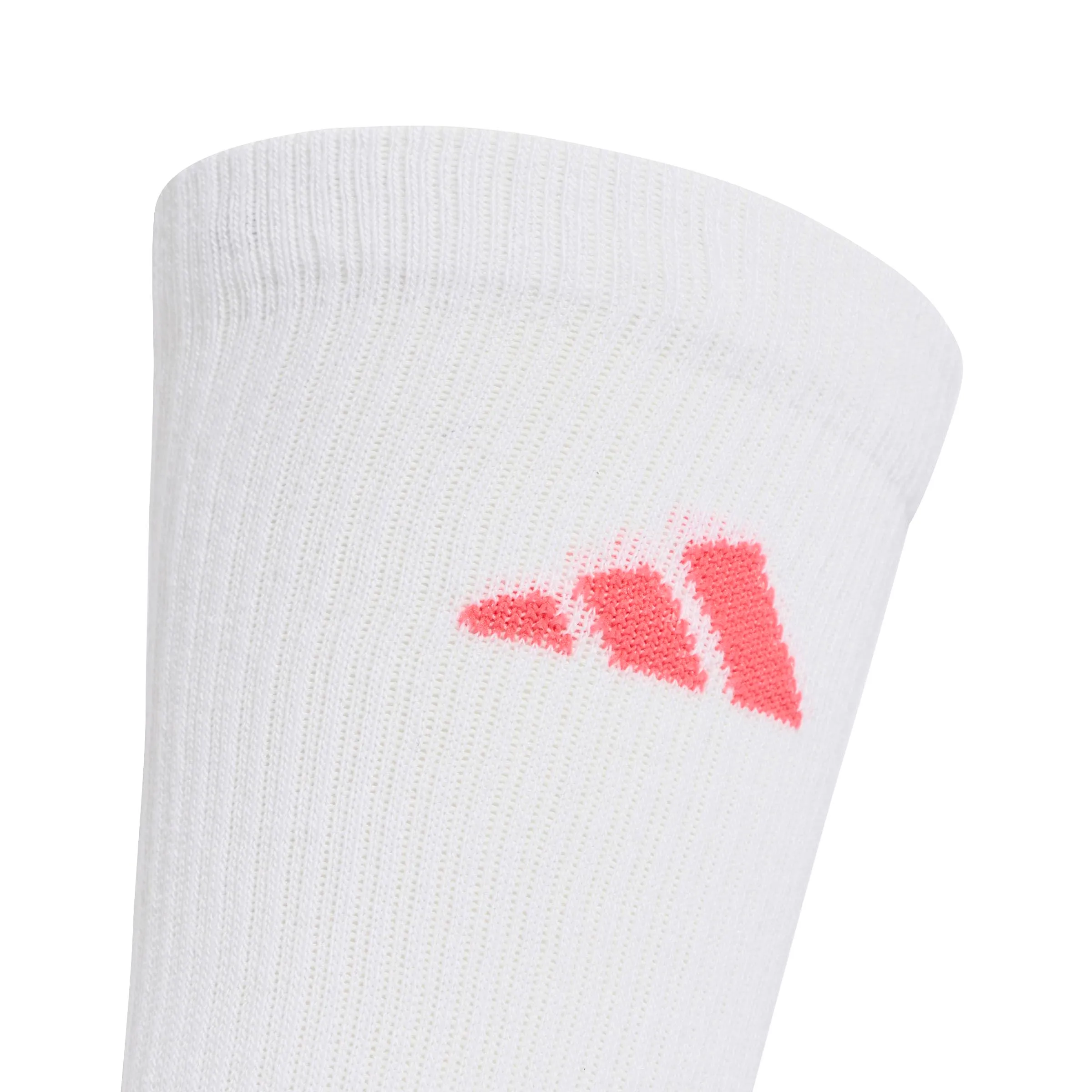 adidas Cushioned Sportswear Crew Socks 3 Pair Pack, White/Solar Purple/Crew Yellow/Pure Turbo, L - immagine 4