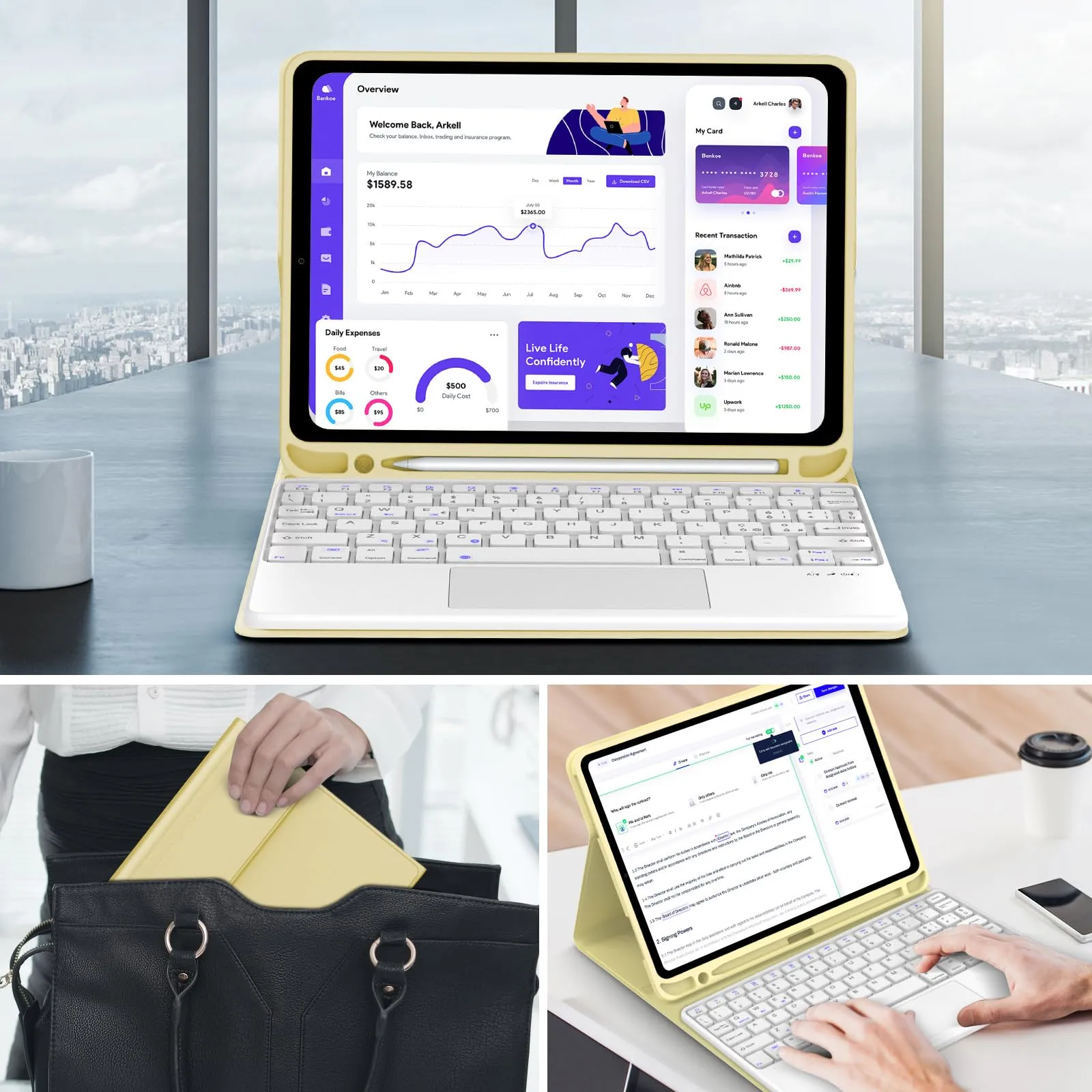 Tastiera per iPad A16 11 Generazione 11" 2025/10 Generazione 2022 10.9" - immagine 9