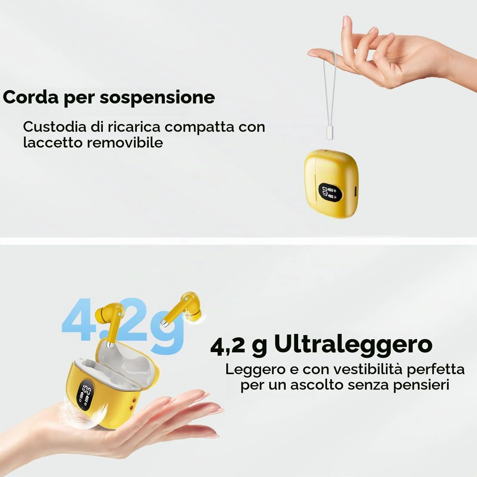 QXQ S26 Cuffie Bluetooth 5.4 con Riduzione Rumore ENC - immagine 2