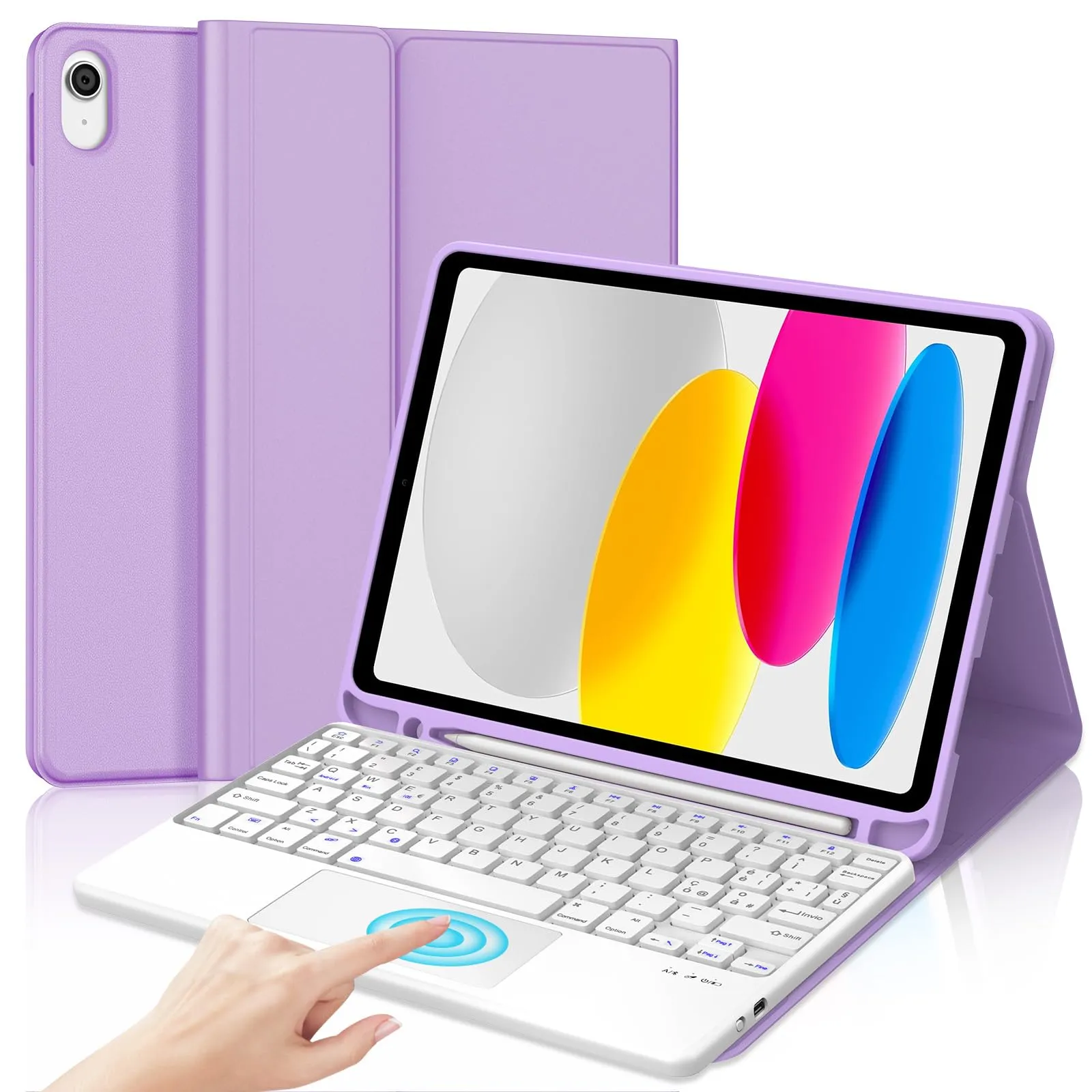 IVEOPPE Tastiera per iPad 11 Generazione 11" (2025) e 10 Generazione 10.9" (2022) Modello A16 - immagine 1