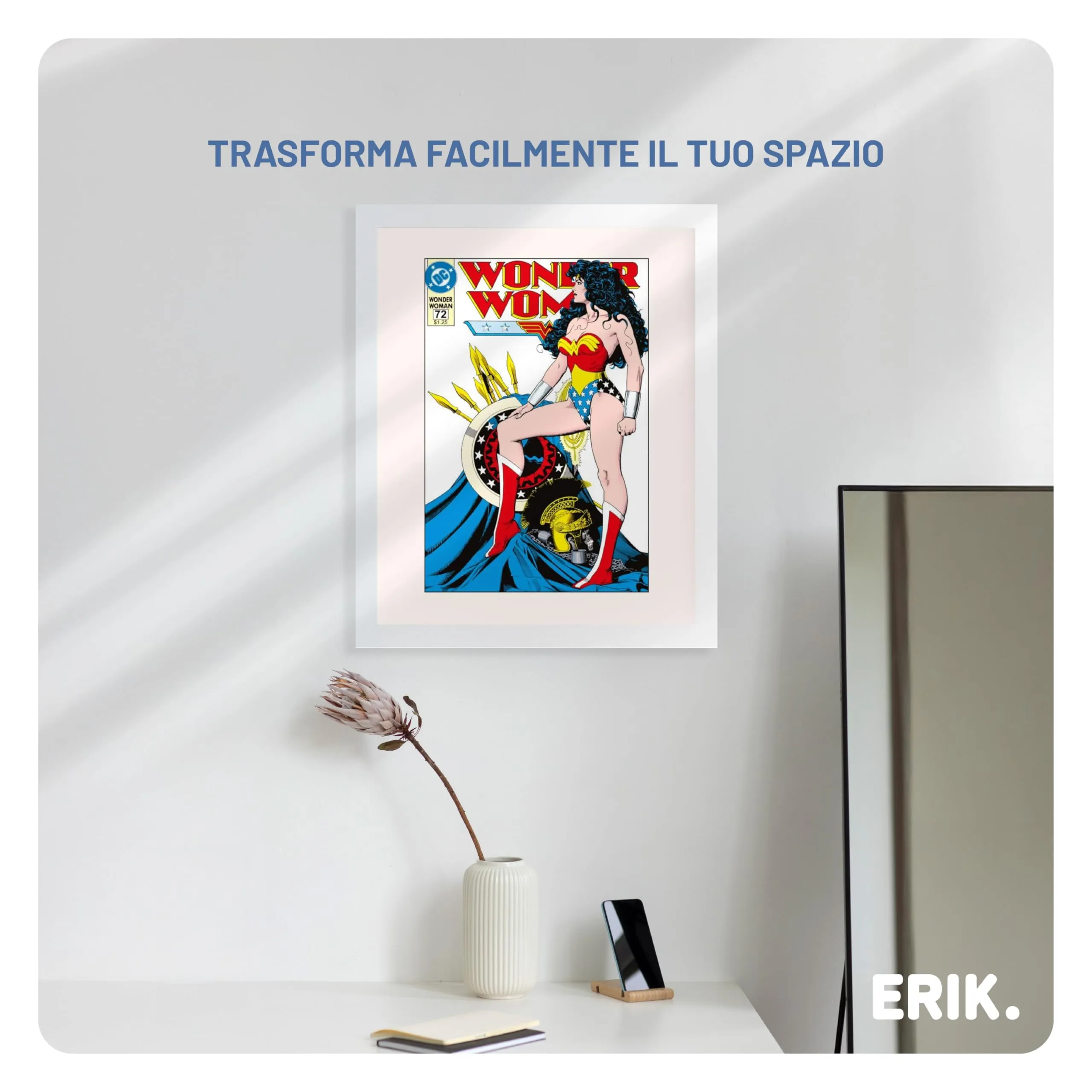 Grupo Erik Cornice 40x50 cm Bianca Portafoto da Parete in MDF - immagine 7