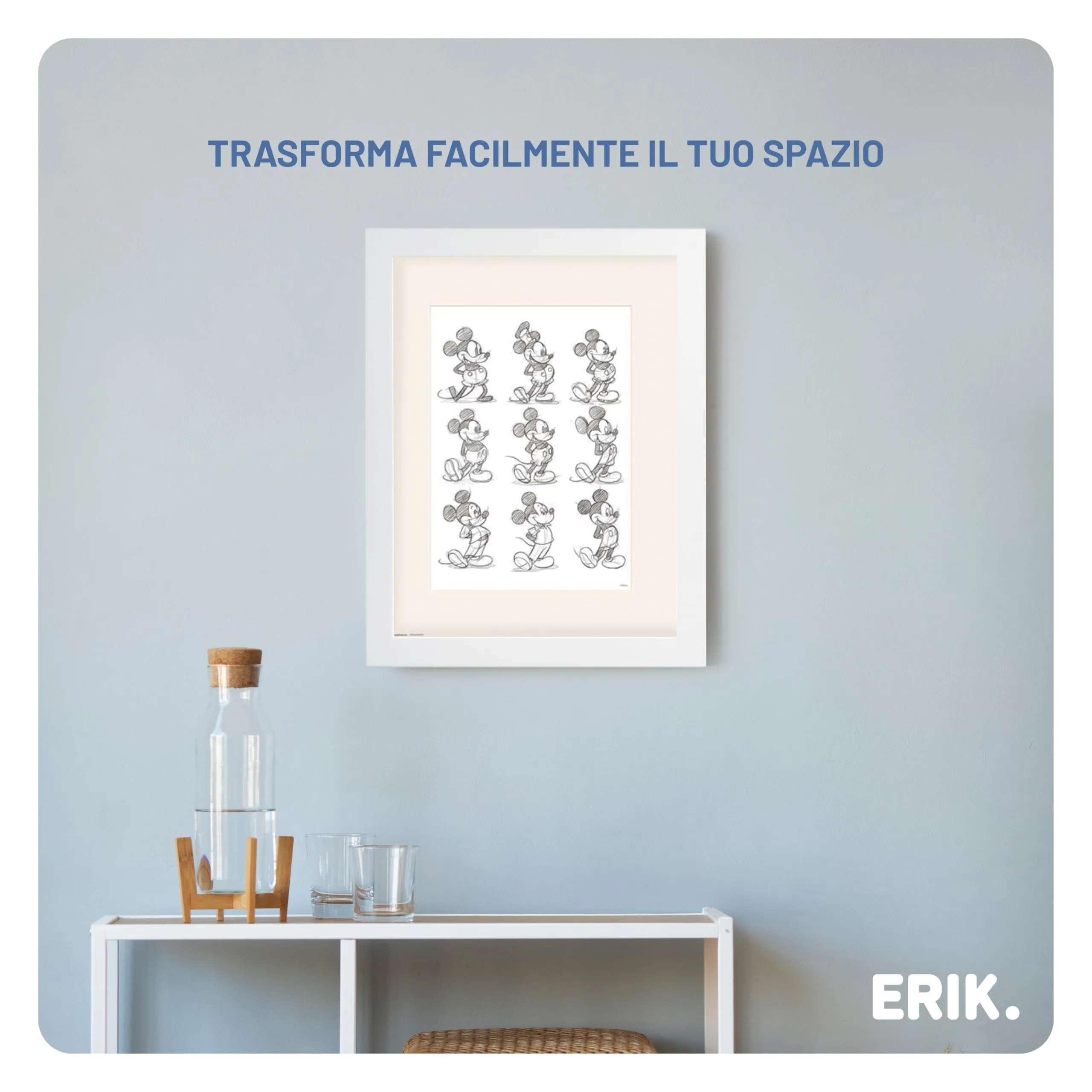 Grupo Erik Cornice 30 x 40 cm Bianca - Portafoto da Parete in MDF - immagine 7