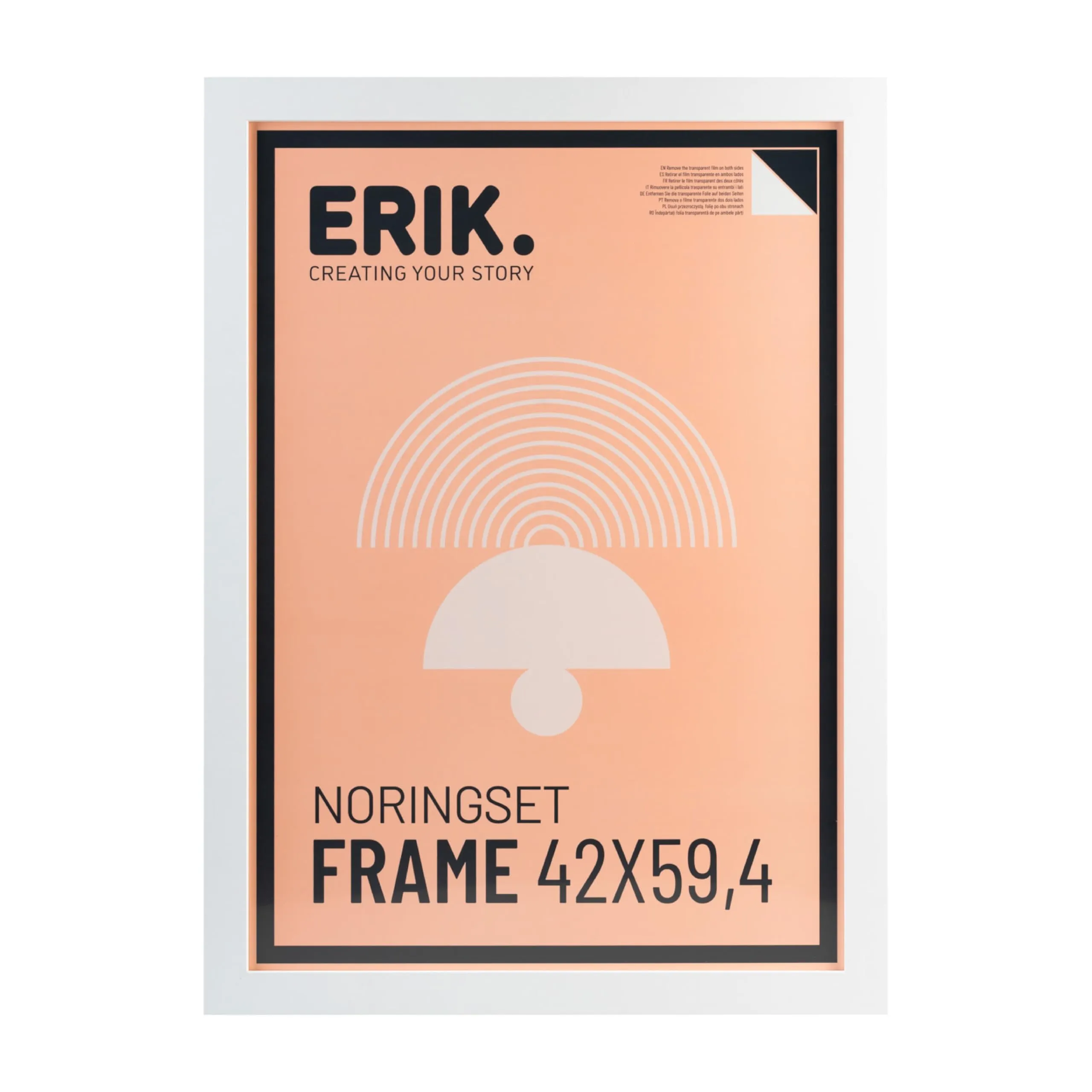 Grupo Erik Cornice 42x59,4 cm Bianca Portafoto Parete MDF - immagine 1