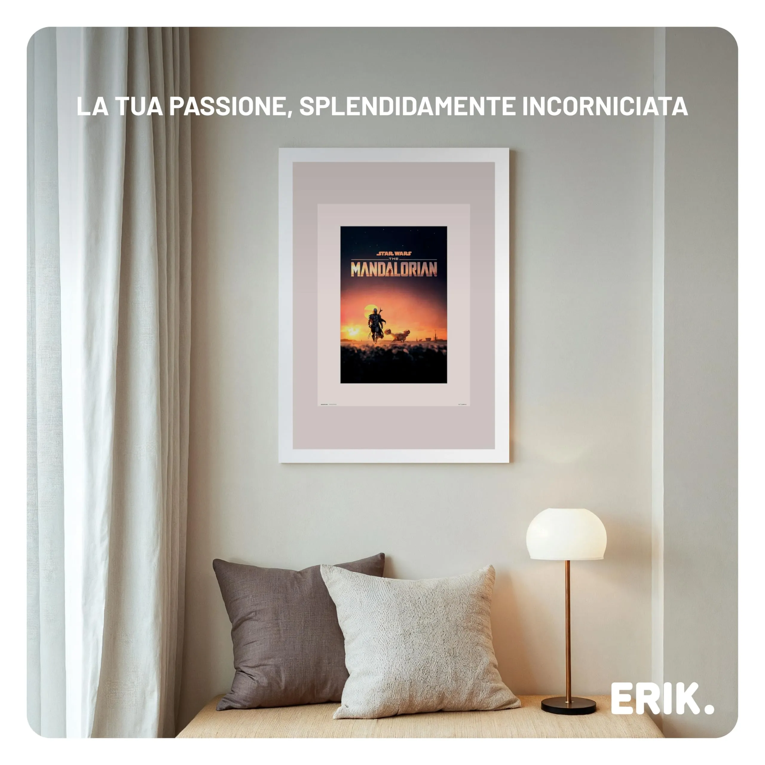 Grupo Erik Cornice 42x59,4 cm Bianca Portafoto Parete MDF - immagine 6
