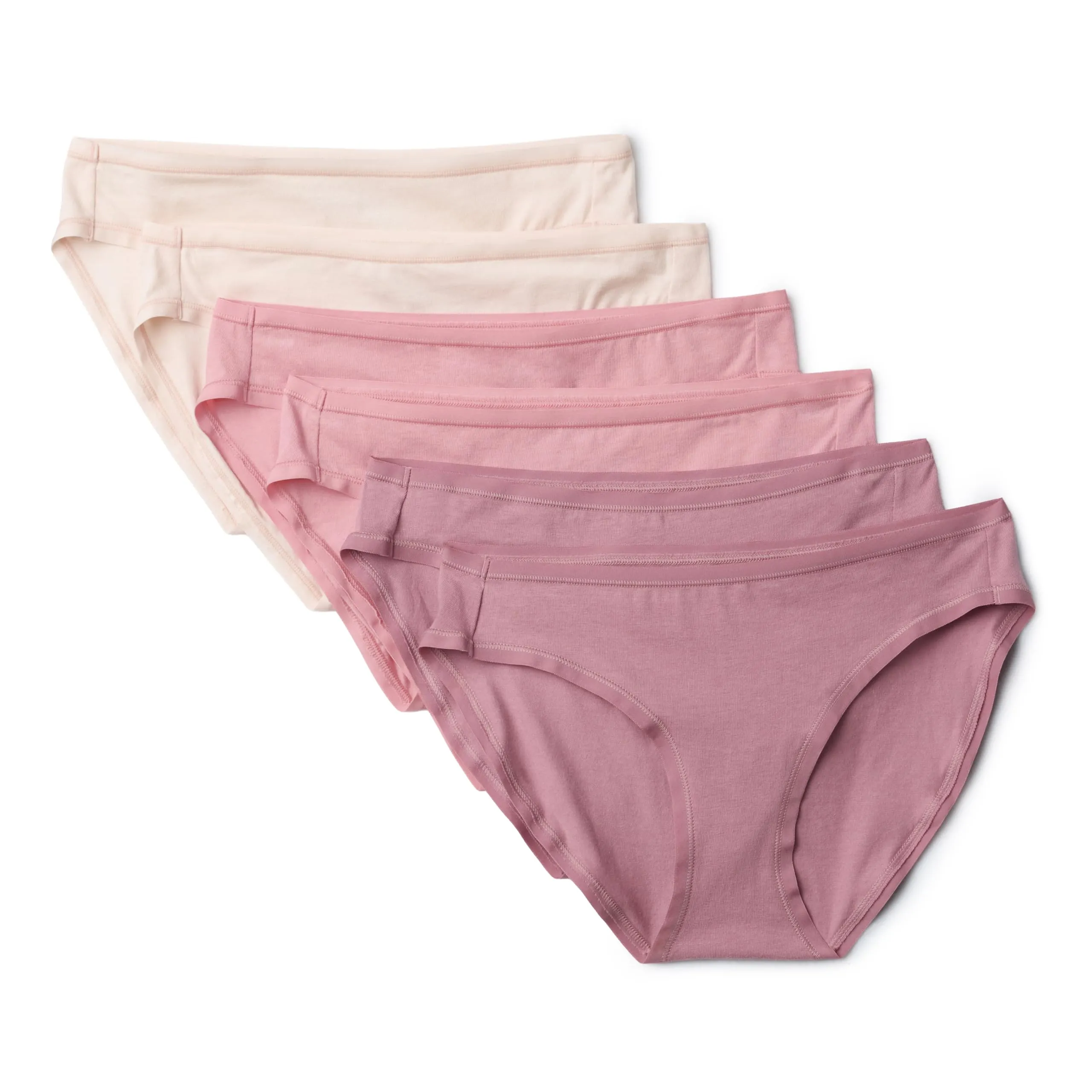 Amazon Essentials Bikini da Donna in Cotone, Rosato Opaco/Rosato/Rosa Pallido, XXL - immagine 1