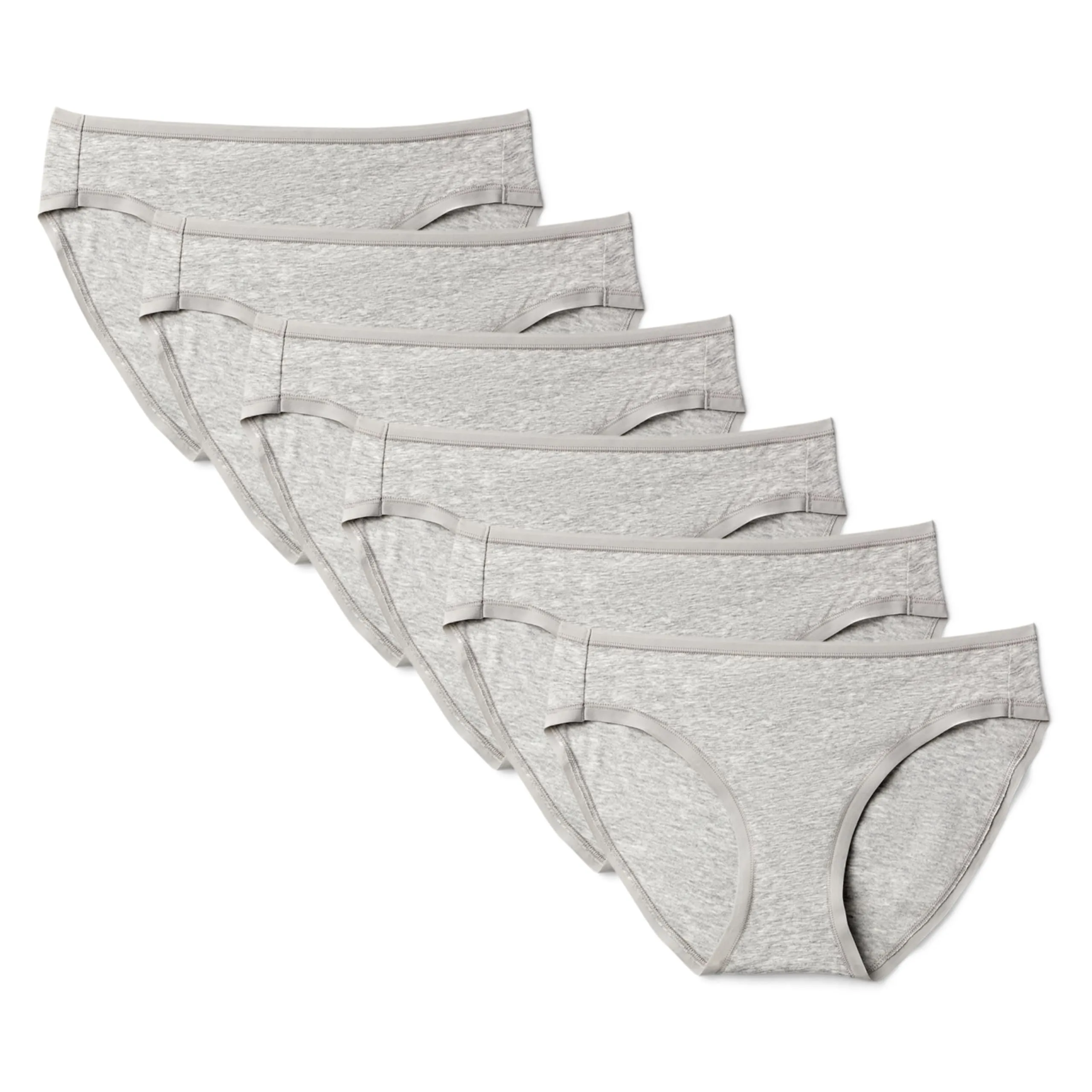 Amazon Essentials Slip Bikini da Donna in Cotone, Taglia M, Grigio Mélange - immagine 1