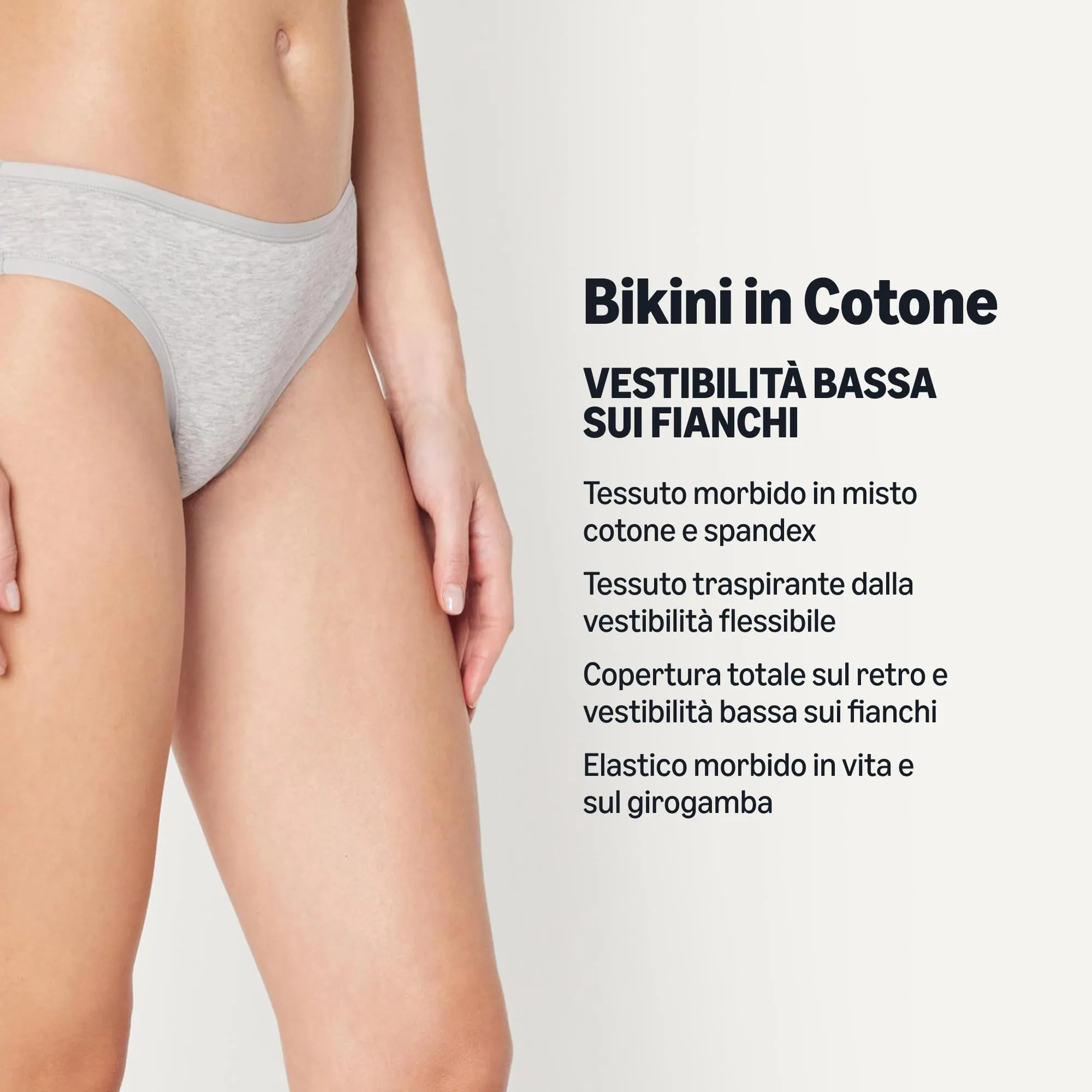 Amazon Essentials Slip Intimo da Donna in Cotone, Grigio Medio Puntinato, XS - immagine 2
