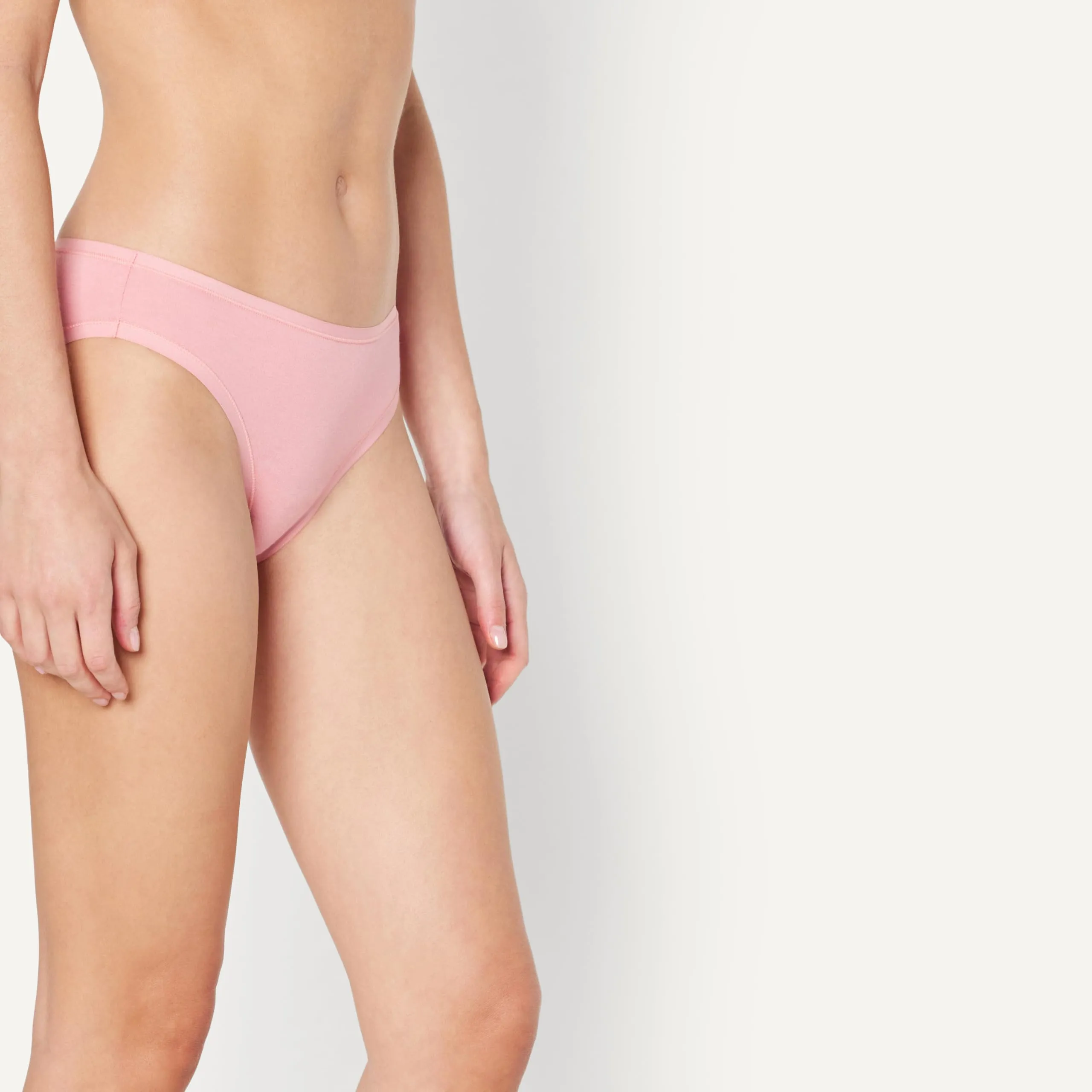 Amazon Essentials Bikini in Cotone per Donna, Rosato Opaco/Rosato/Rosa Pallido, L - immagine 2