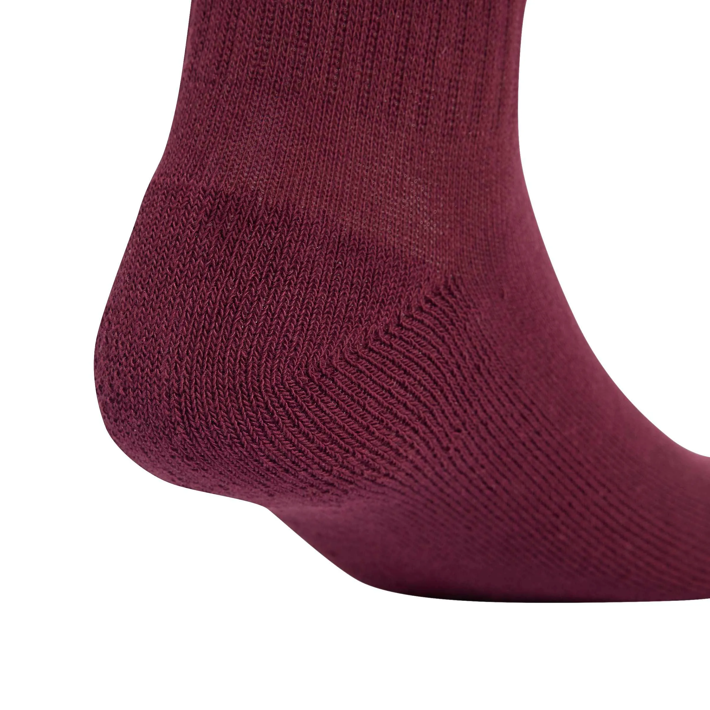 adidas Linear Crew Cushioned Socks, 3 Pairs, Maroon/Slate/Night Indigo, L - immagine 2
