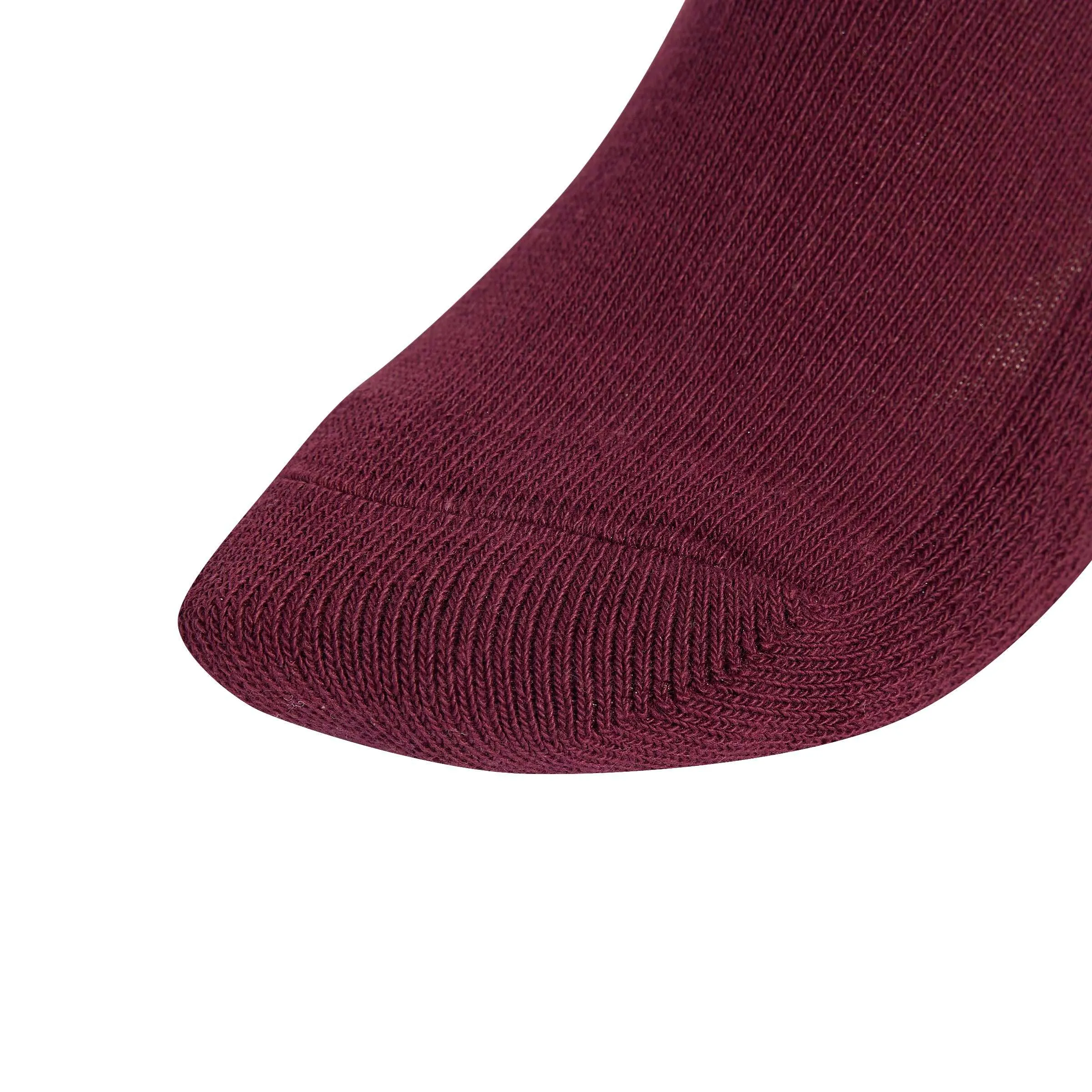 adidas Linear Crew Cushioned Socks, 3 Pairs, Maroon/Slate/Night Indigo, L - immagine 4