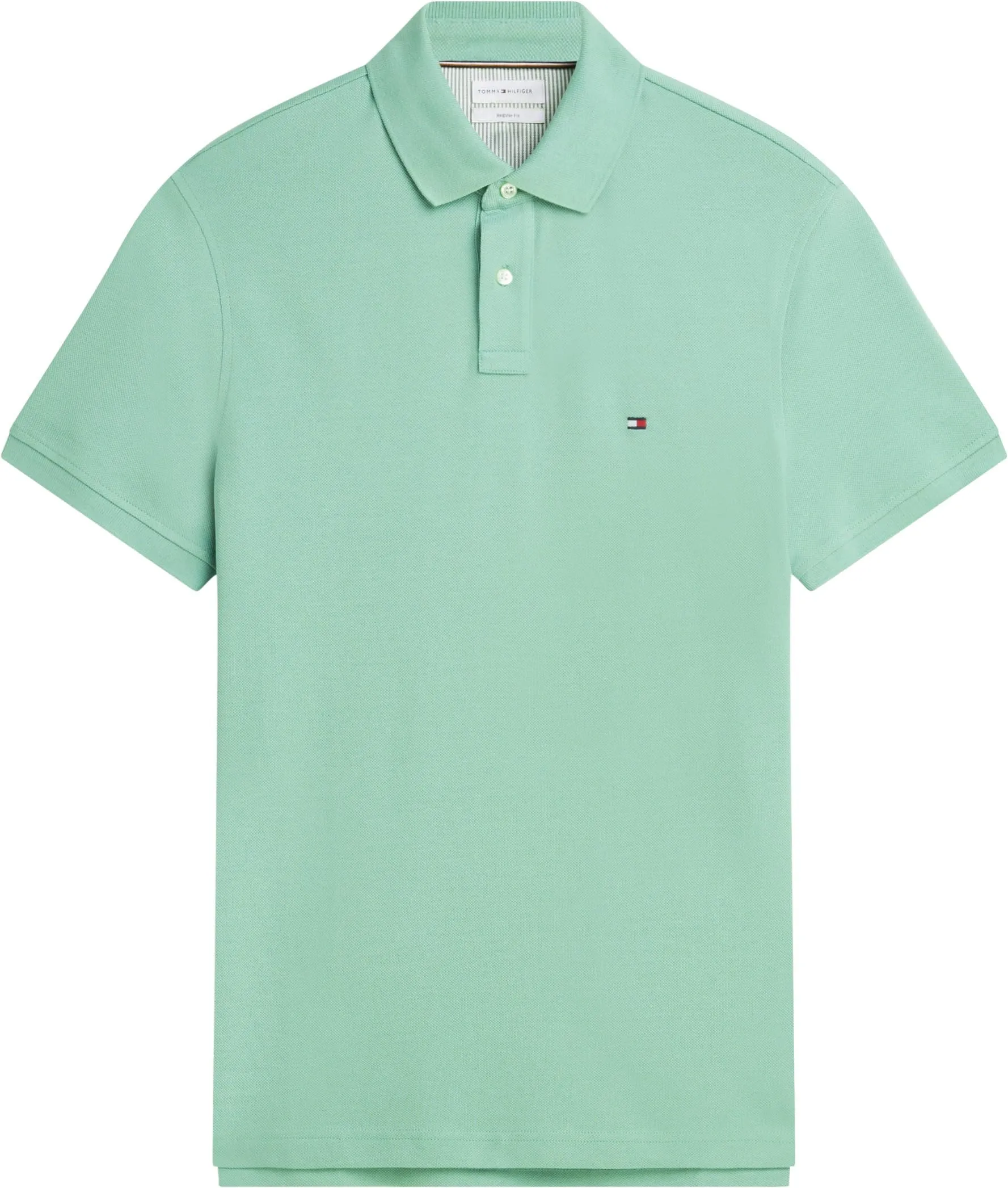 Tommy Hilfiger 1985 Regular Fit Short Sleeve Polo Shirt, Cut Grass, XXL - immagine 6