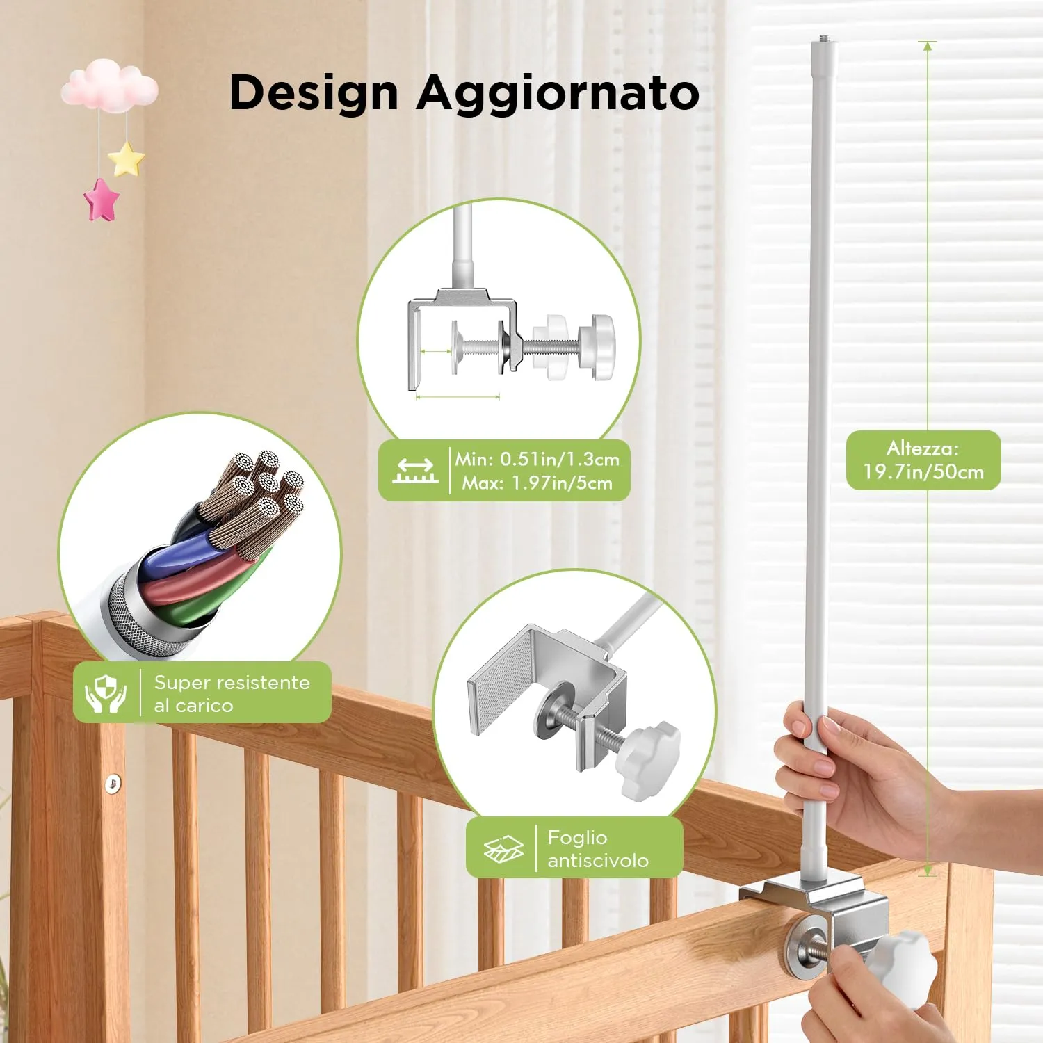 YESIMOM Supporto Universale Flessibile per Baby Monitor - immagine 5