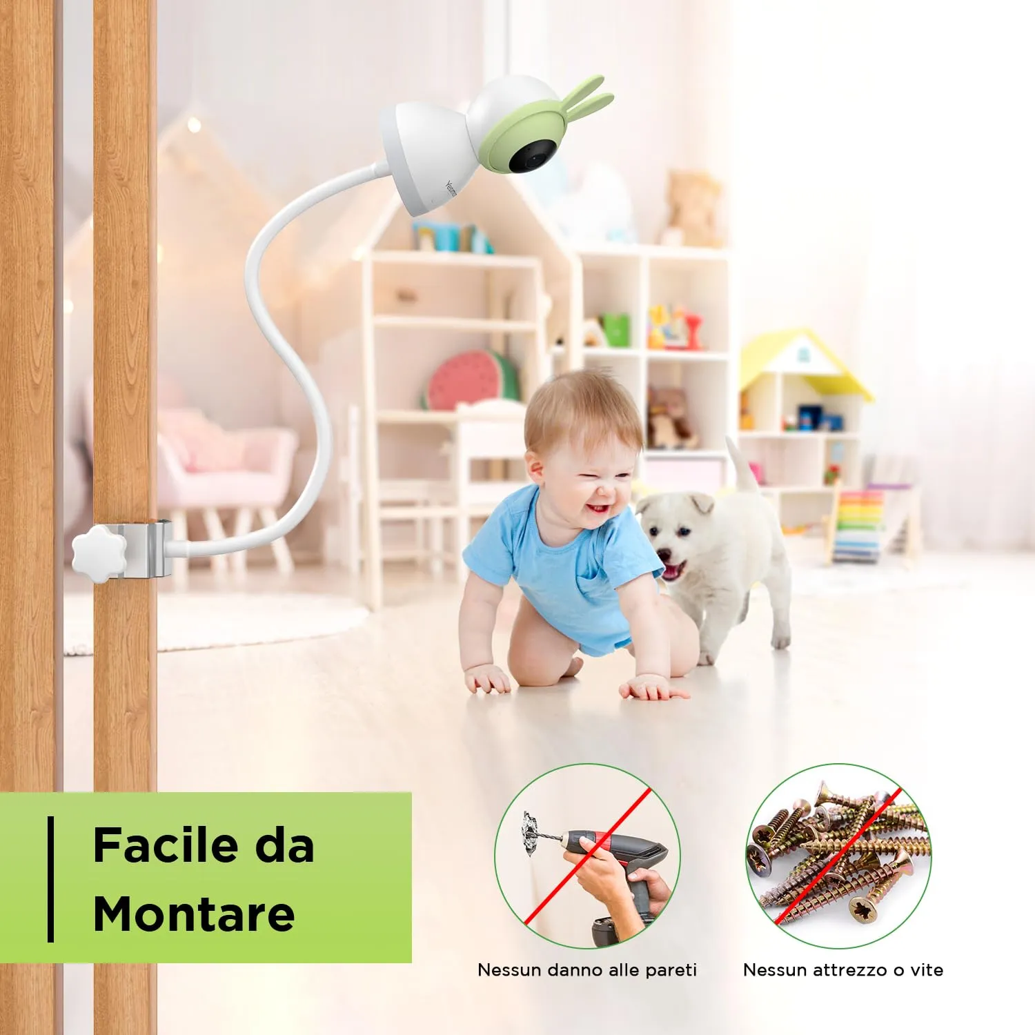 YESIMOM Supporto Universale Flessibile per Baby Monitor - immagine 6