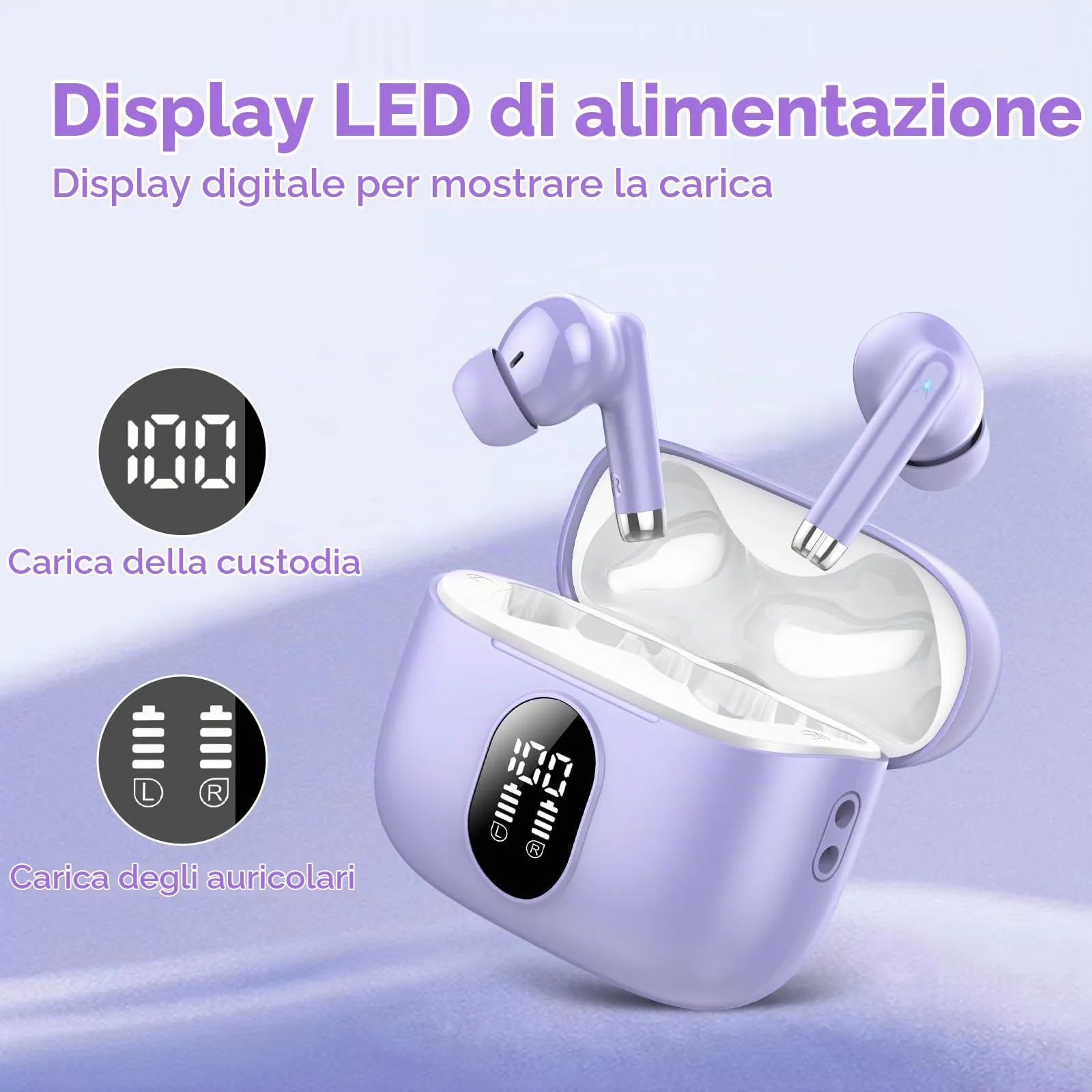 QXQ S26 Cuffie Bluetooth 5.4 con Riduzione Rumore ENC - immagine 5