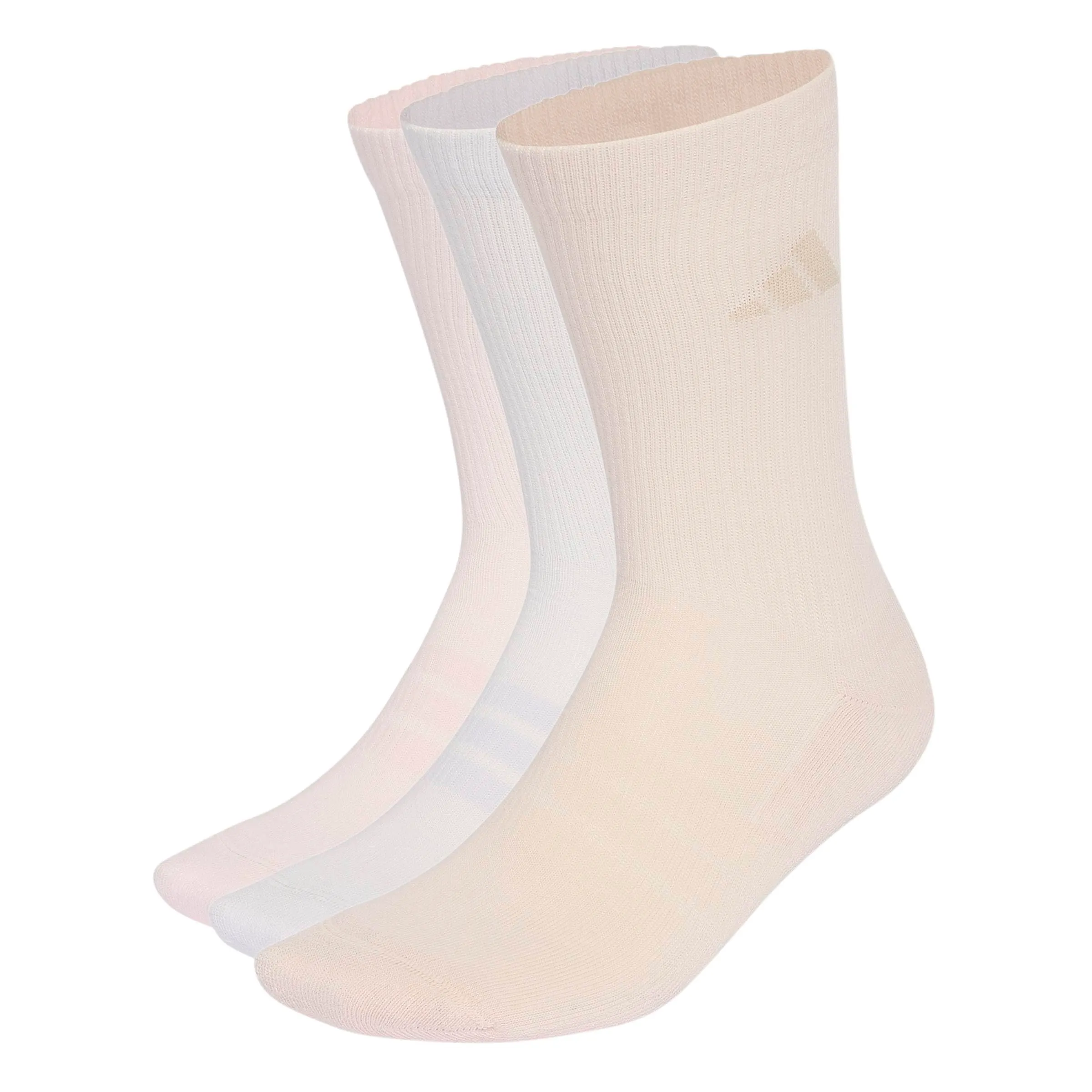 adidas Cushioned Sportswear Crew Socks 3 Pair Pack, Putty Mauve/Distilled Pink/Frozen Purple/Wonder Beige, XL - immagine 5