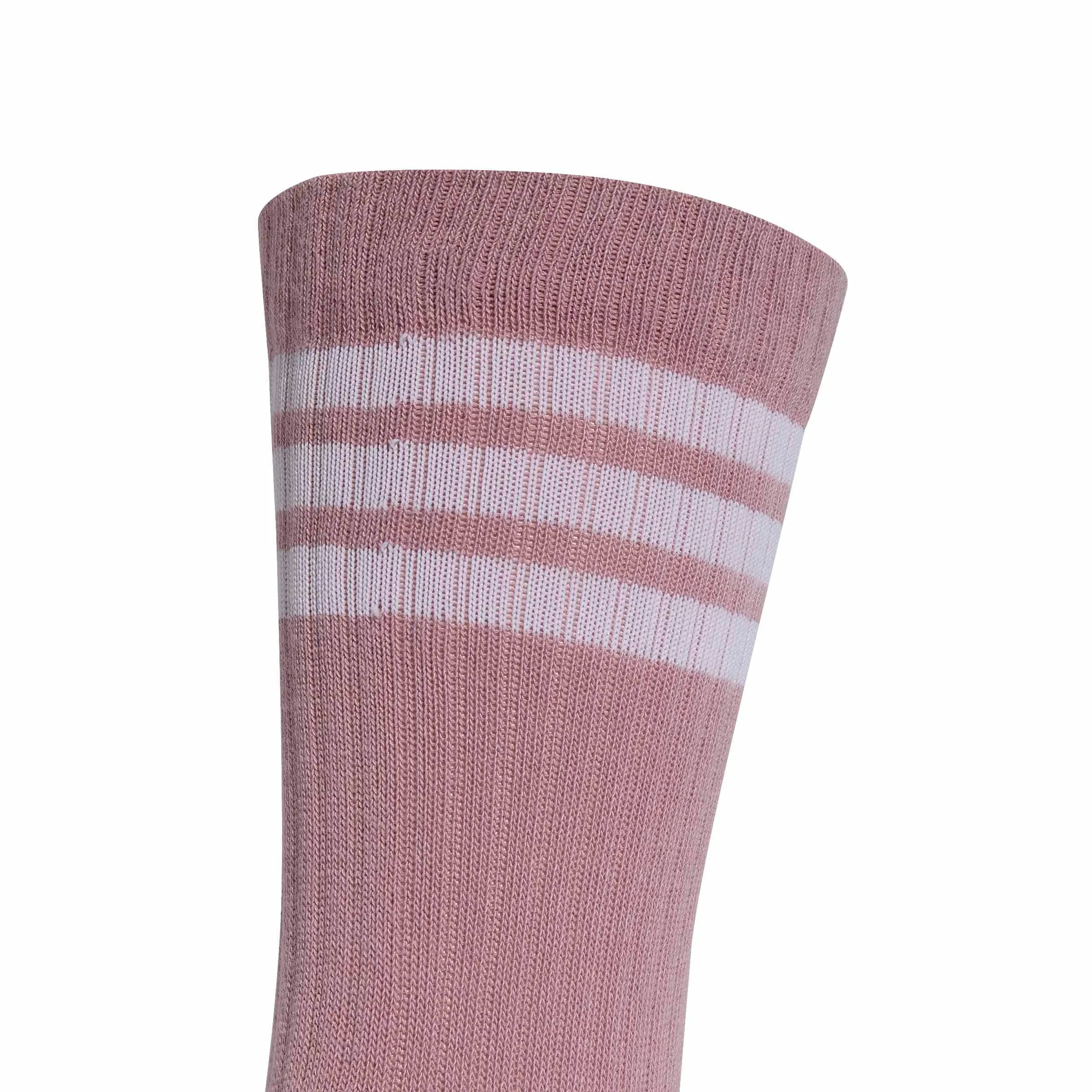 adidas 3Stripes Cushioned Sportswear Crew Socks 3 Pair Pack, Magic Mauve/White/Halo Green/Grey Four, M - immagine 4