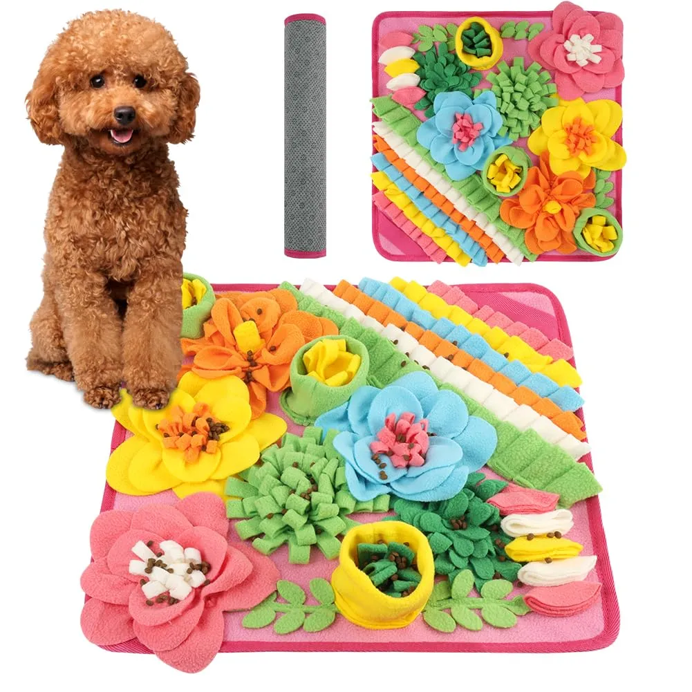 OSDUE Tappeto Olfattivo per Cani, Tappetino Puzzle per Addestramento e Foraggiamento, Lavabile e Antiscivolo, 39x39 cm - immagine 1