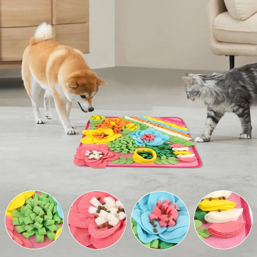 OSDUE Tappeto Olfattivo per Cani, Tappetino Puzzle per Addestramento e Foraggiamento, Lavabile e Antiscivolo, 39x39 cm - immagine 3