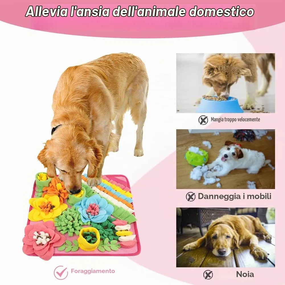 OSDUE Tappeto Olfattivo per Cani, Tappetino Puzzle per Addestramento e Foraggiamento, Lavabile e Antiscivolo, 39x39 cm - immagine 5