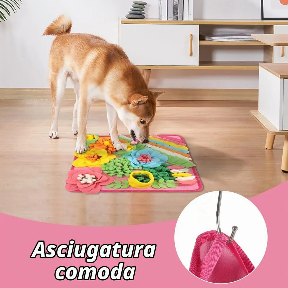 OSDUE Tappeto Olfattivo per Cani, Tappetino Puzzle per Addestramento e Foraggiamento, Lavabile e Antiscivolo, 39x39 cm - immagine 7