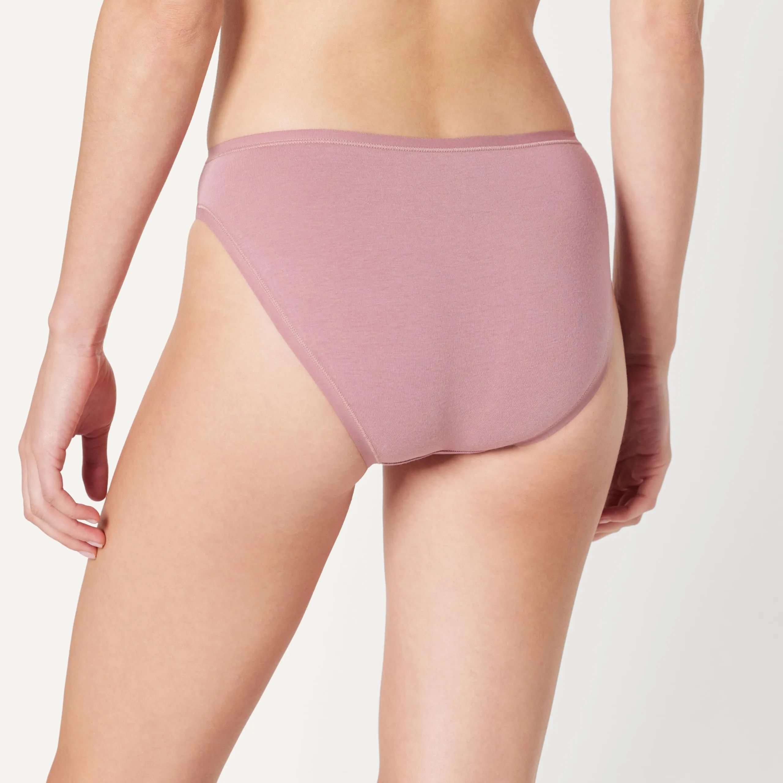 Amazon Essentials Slip Bikini a Taglio Alto in Cotone Elasticizzato Donna, Confezione da 10, Rosato Opaco/Rosato/Rosa Pallido, 44 - immagine 3