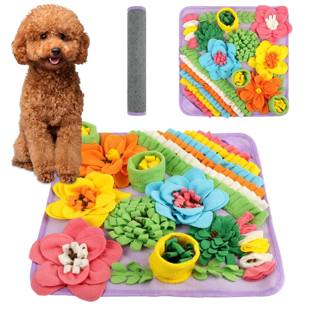 OSDUE Tappeto Olfattivo per Cani, 39x39 cm, Lavabile e Antiscivolo, Giocattolo di Attivazione Mentale e Foraggiamento - immagine 1