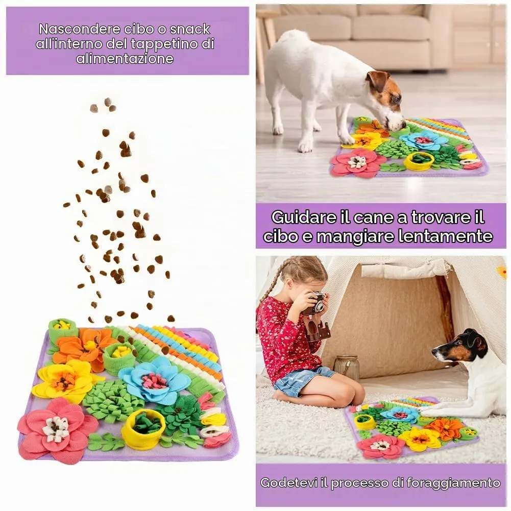 OSDUE Tappeto Olfattivo per Cani, 39x39 cm, Lavabile e Antiscivolo, Giocattolo di Attivazione Mentale e Foraggiamento - immagine 4