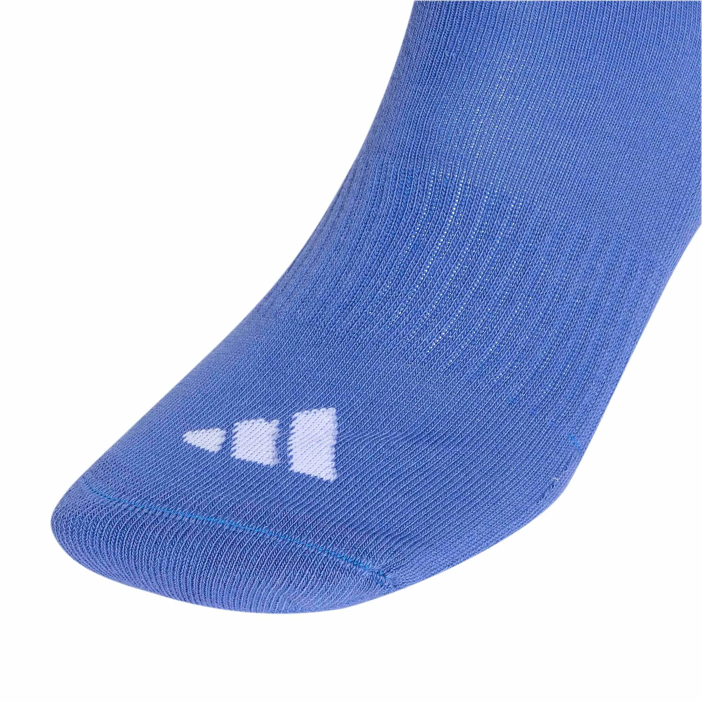 adidas 3Stripes Cushioned Sportswear Crew Socks, 3 Pair Pack, Dual Indigo/Dark Grey Heather/Dark Blue/White, M - immagine 3