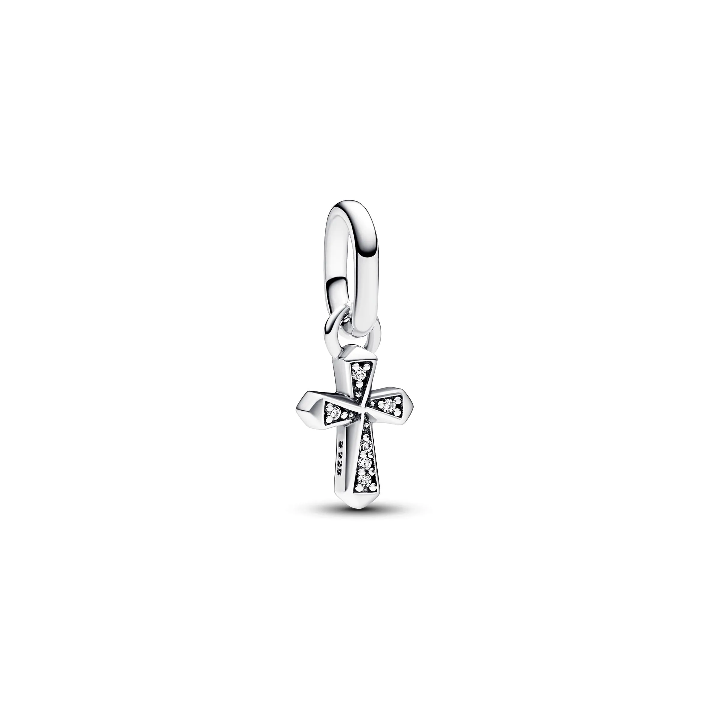 Pandora ME Mini Ciondolo a Forma di Croce in Argento Sterling con Zirconia Cubica Trasparente - immagine 1