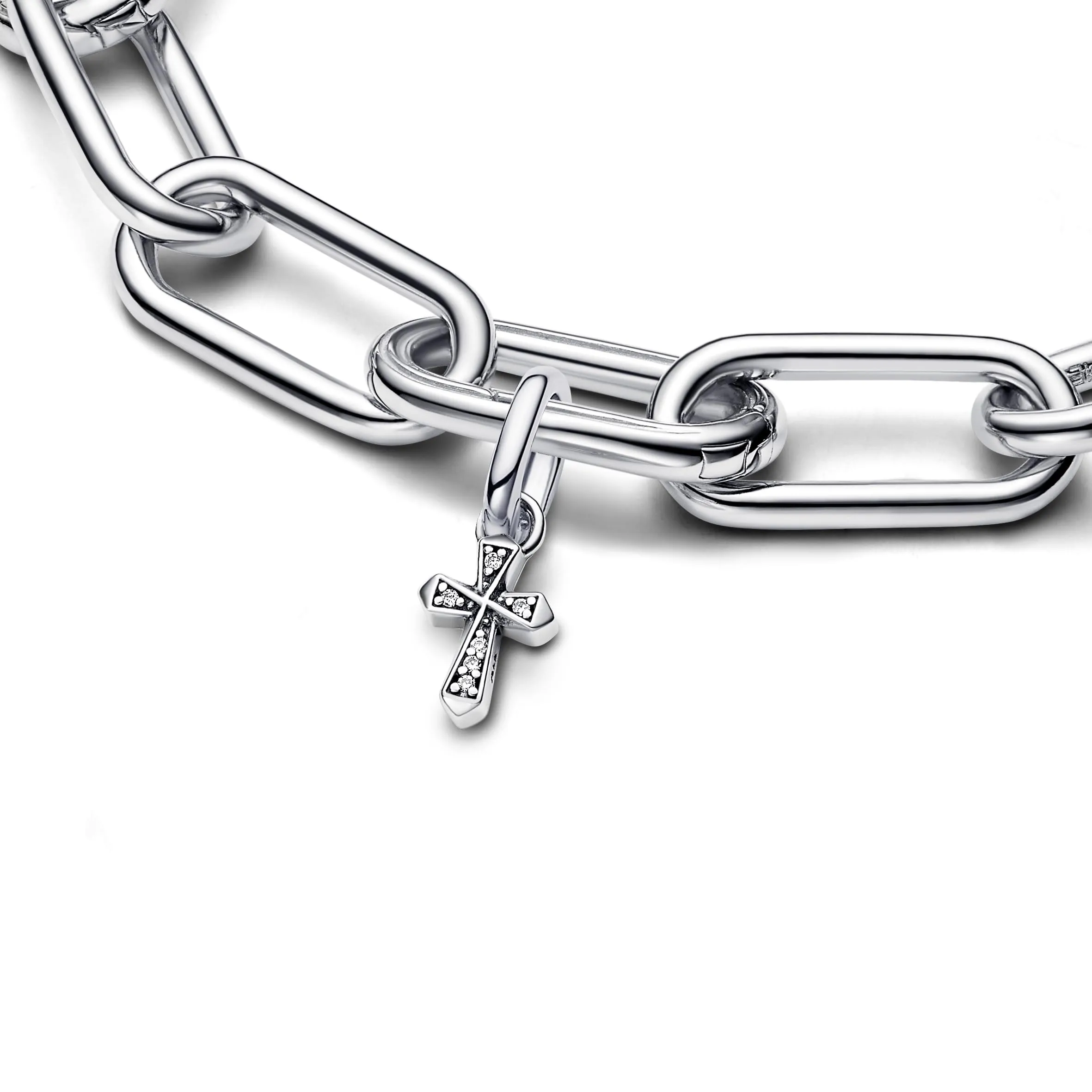 Pandora ME Mini Ciondolo a Forma di Croce in Argento Sterling con Zirconia Cubica Trasparente - immagine 3