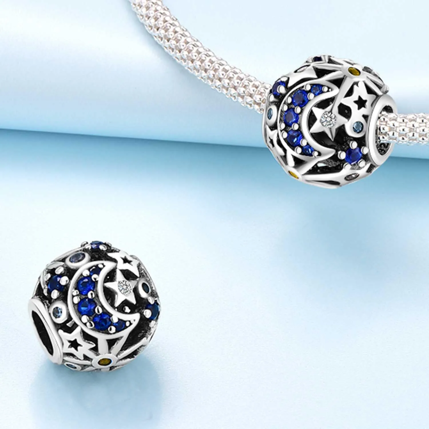PANPOKI Charms Sole e Luna in Argento Sterling 925 - immagine 3