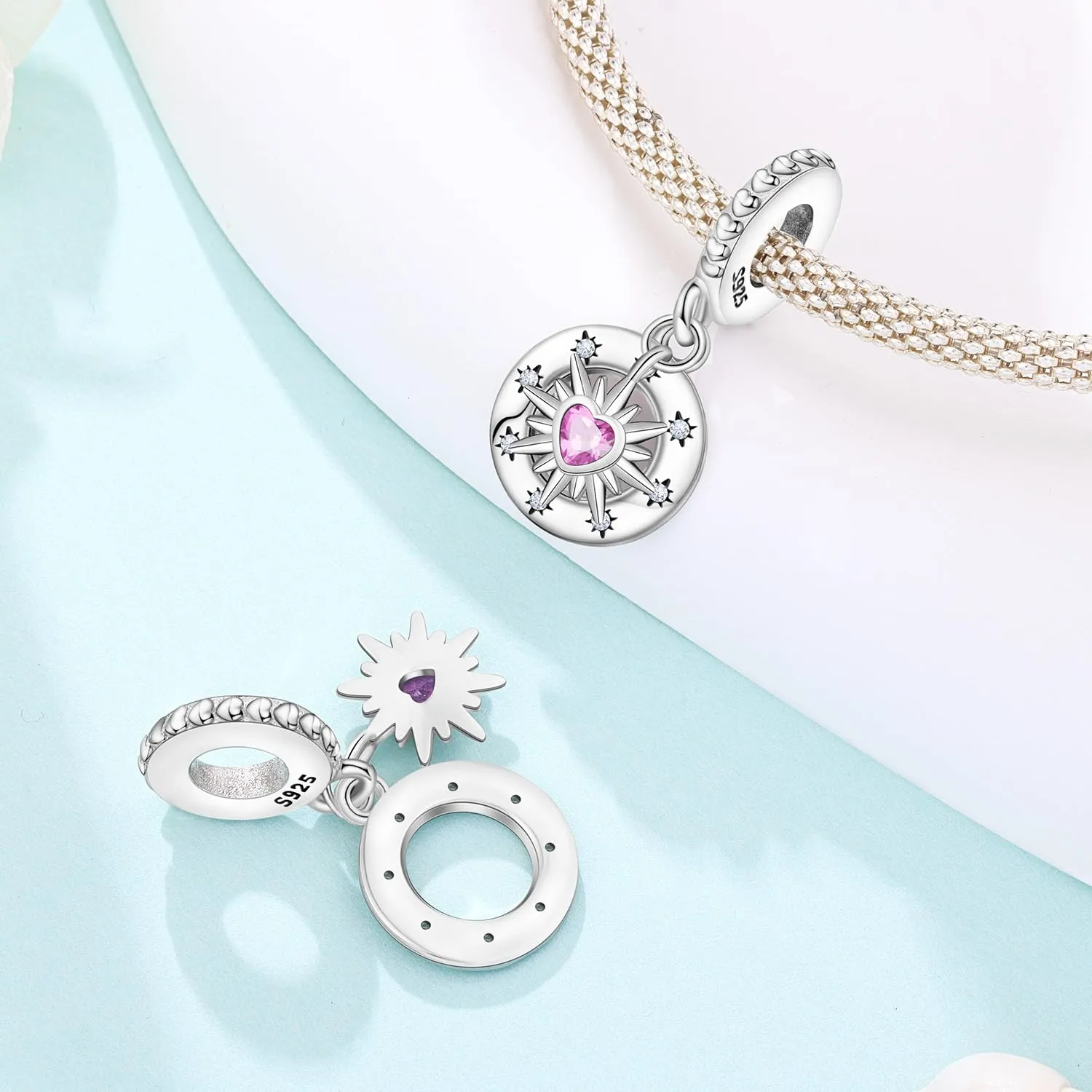 PANPOKI Charms Luna e Sole in Argento Sterling 925 - immagine 4
