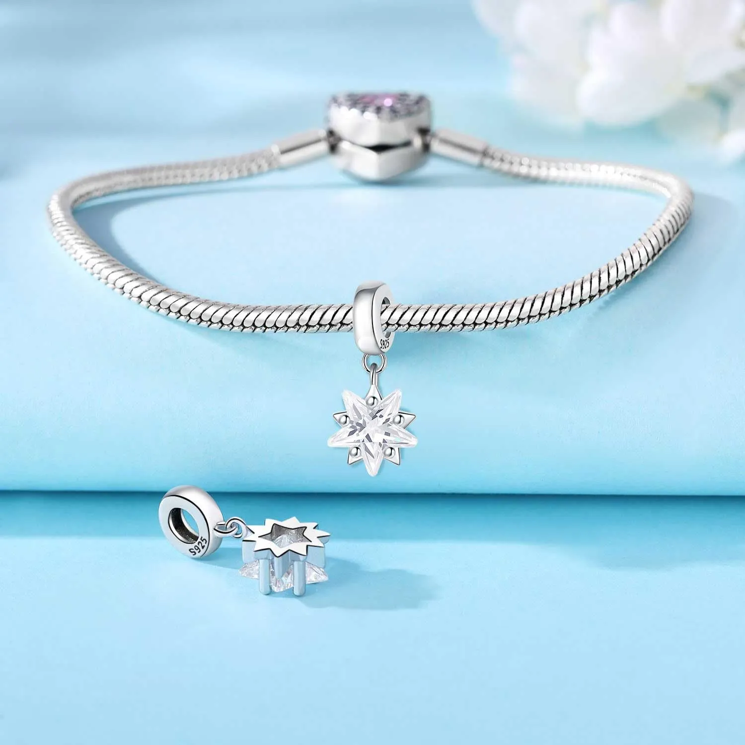 PANPOKI Charm Sole e Luna in Argento Sterling 925 - immagine 2