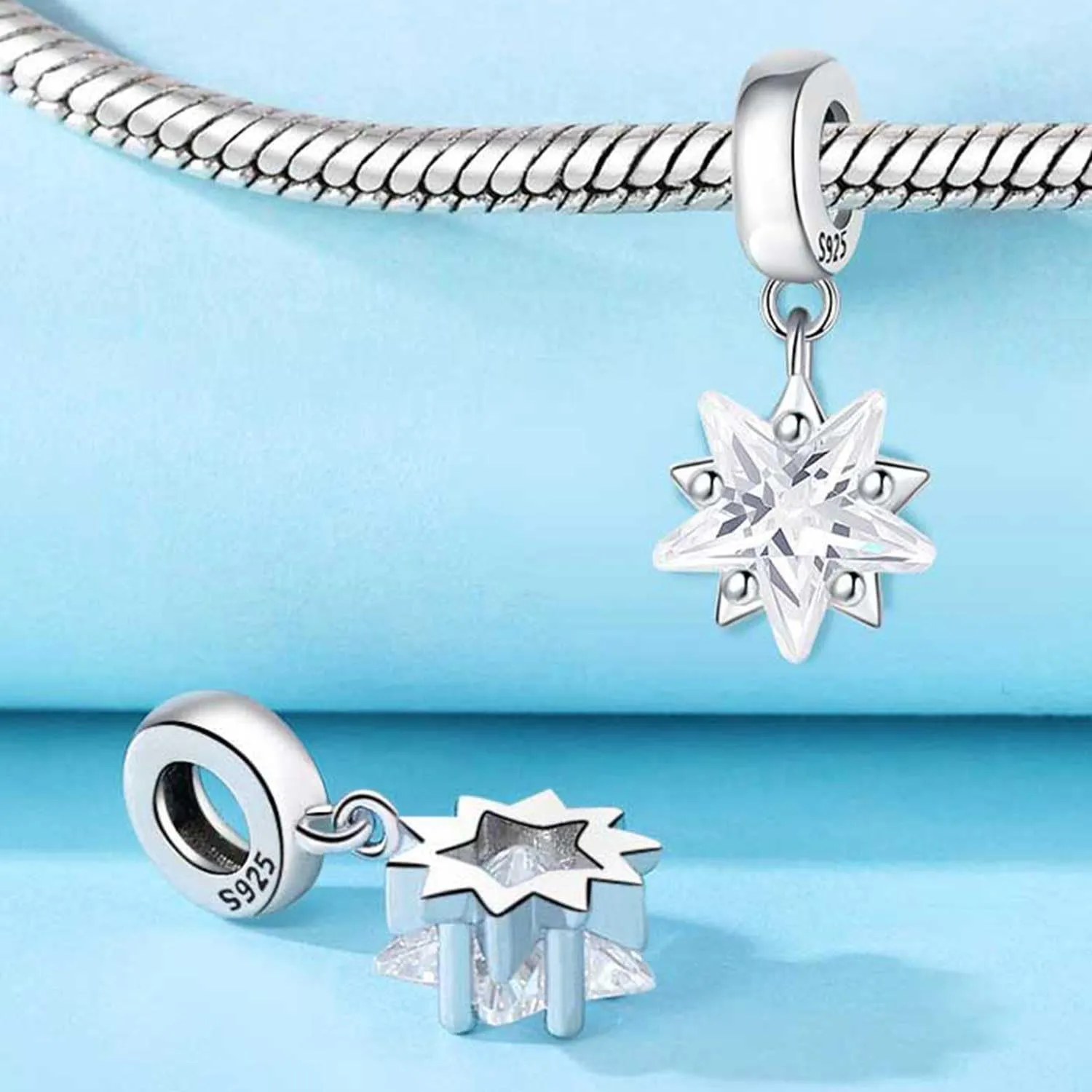 PANPOKI Charm Sole e Luna in Argento Sterling 925 - immagine 3