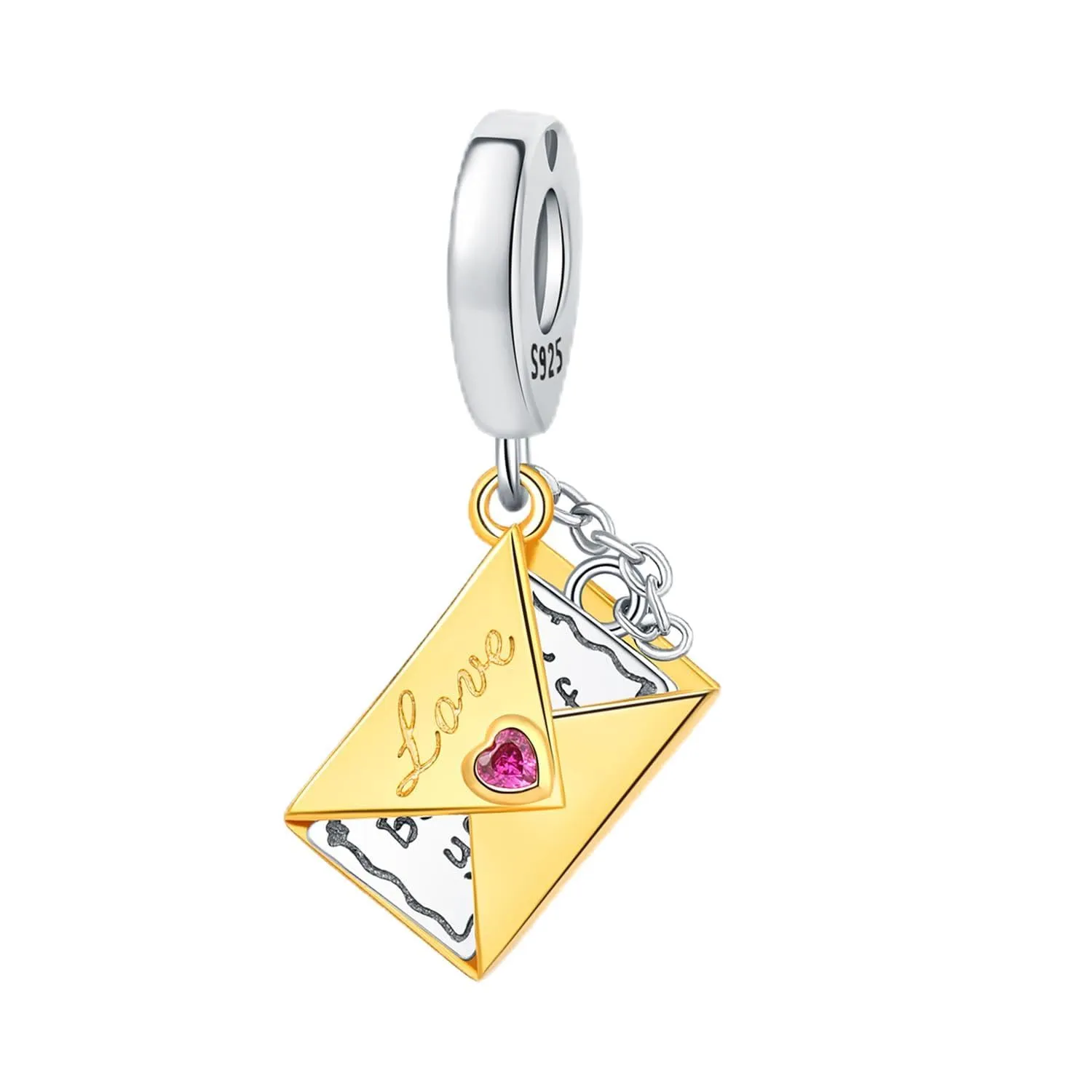 PANPOKI Argento 925 Charms a Tema Amore Infinito - Infermiera con Cuore, Madre e Figlia, Pendenti per Bracciali e Collane - immagine 1