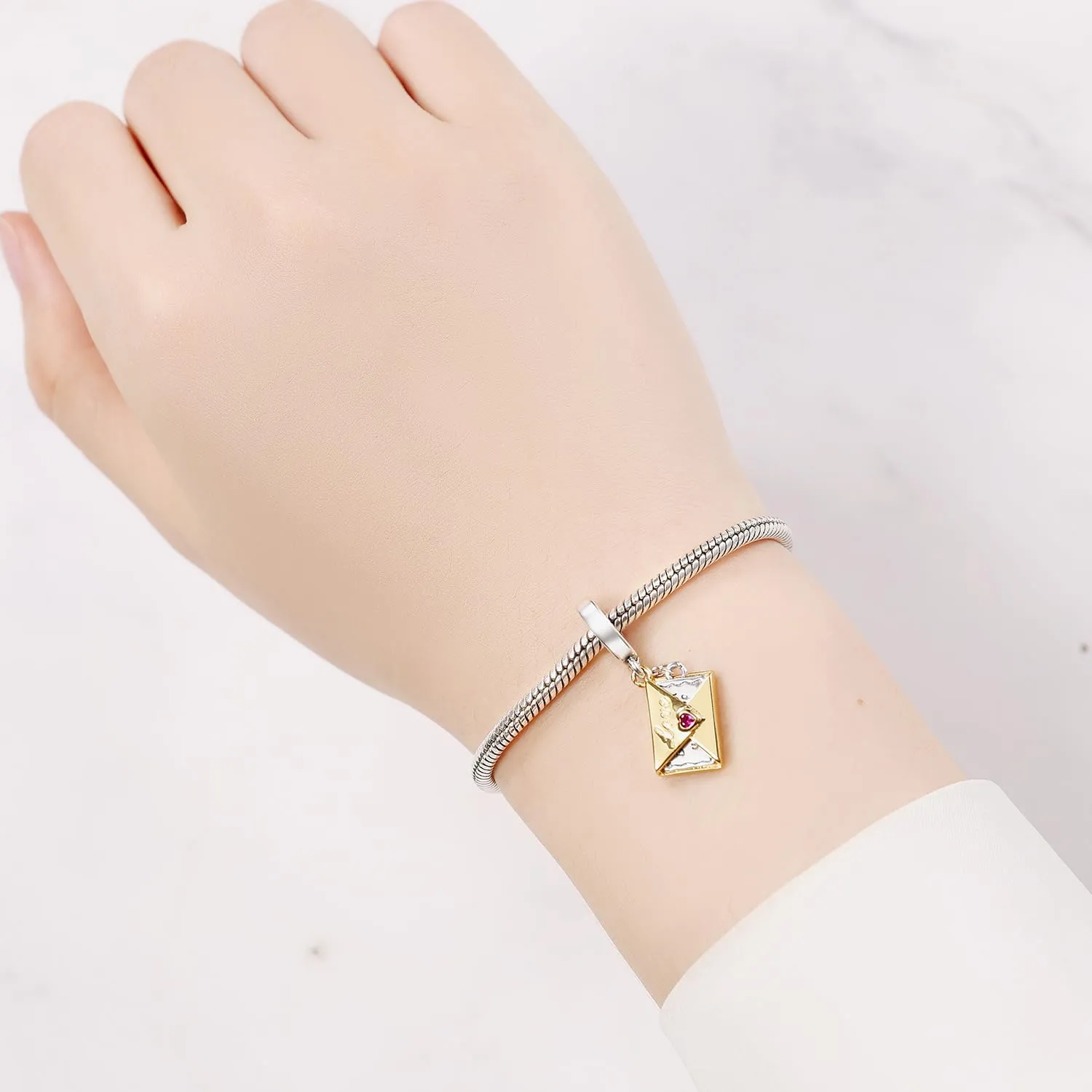 PANPOKI Argento 925 Charms a Tema Amore Infinito - Infermiera con Cuore, Madre e Figlia, Pendenti per Bracciali e Collane - immagine 5