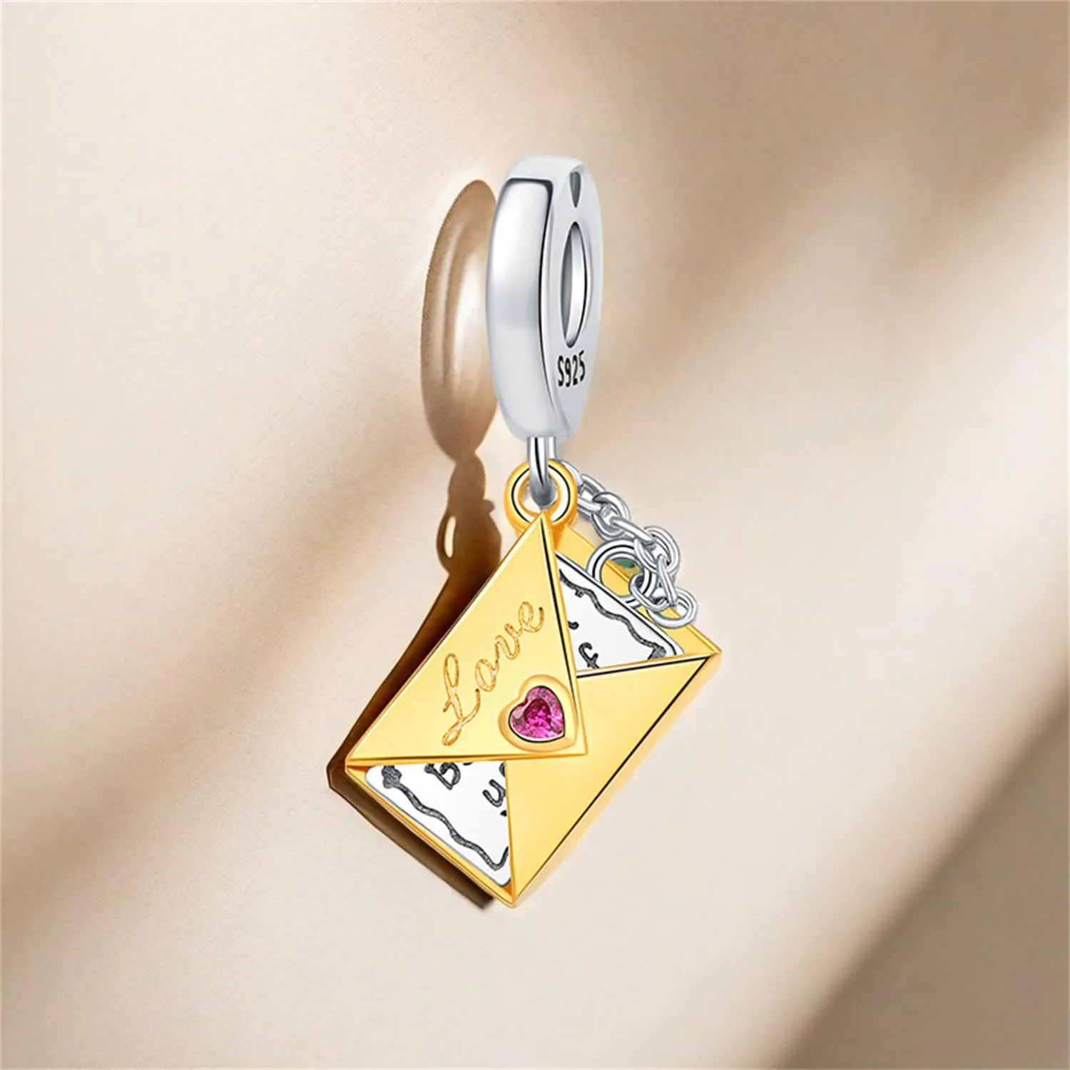 PANPOKI Argento 925 Charms a Tema Amore Infinito - Infermiera con Cuore, Madre e Figlia, Pendenti per Bracciali e Collane - immagine 7