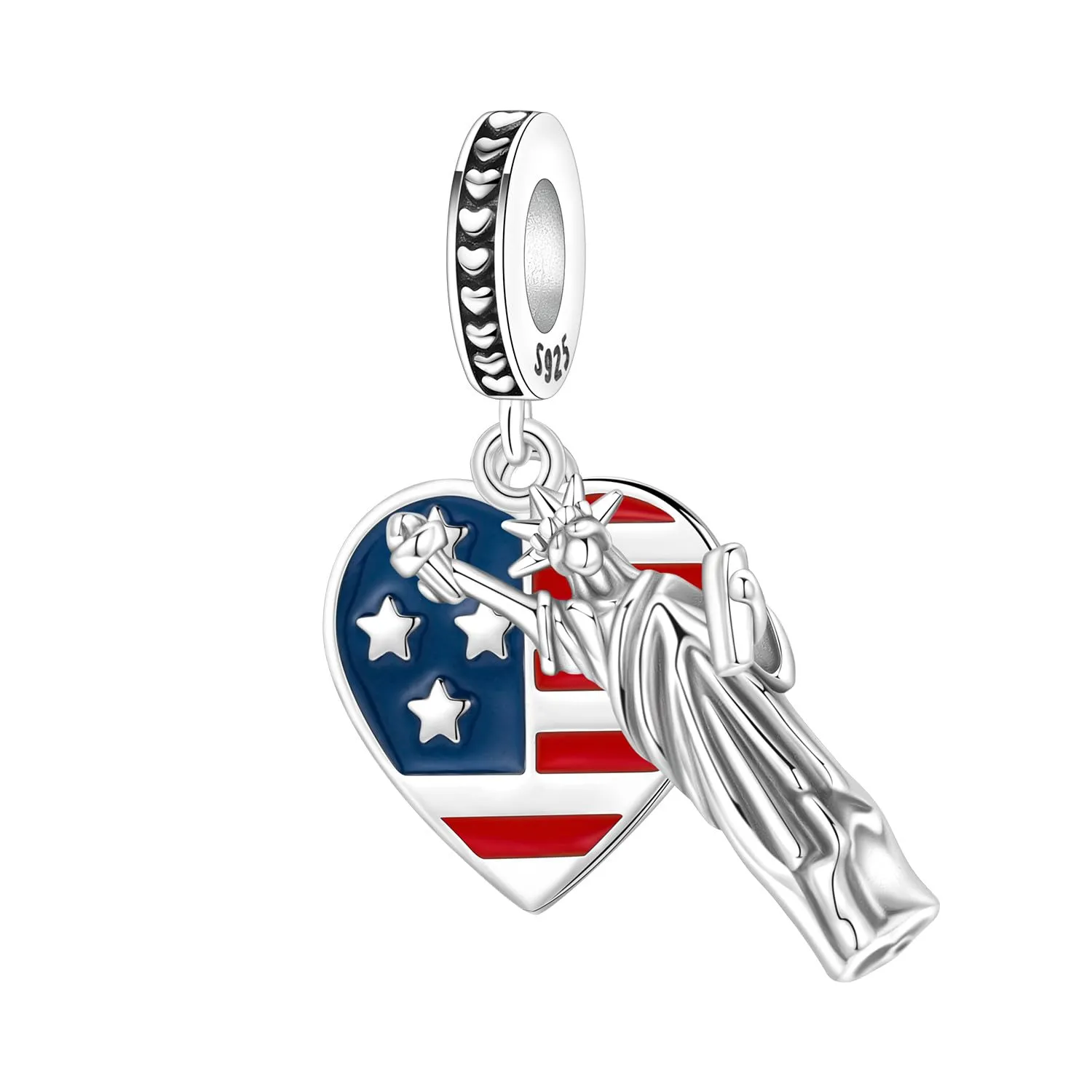 PANPOKI Charm da donna in argento sterling 925 compatibile con braccialetti e collane europei - immagine 1
