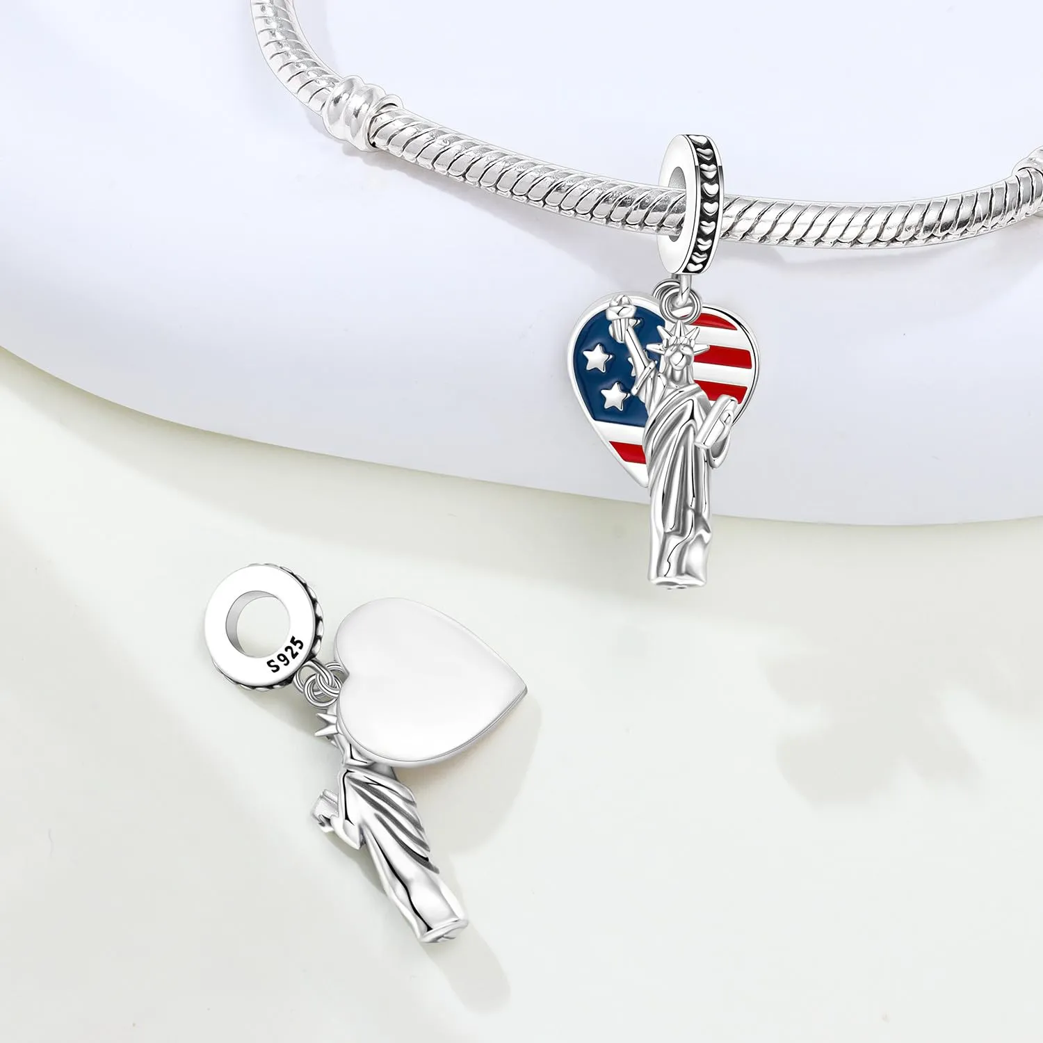 PANPOKI Charm da donna in argento sterling 925 compatibile con braccialetti e collane europei - immagine 2