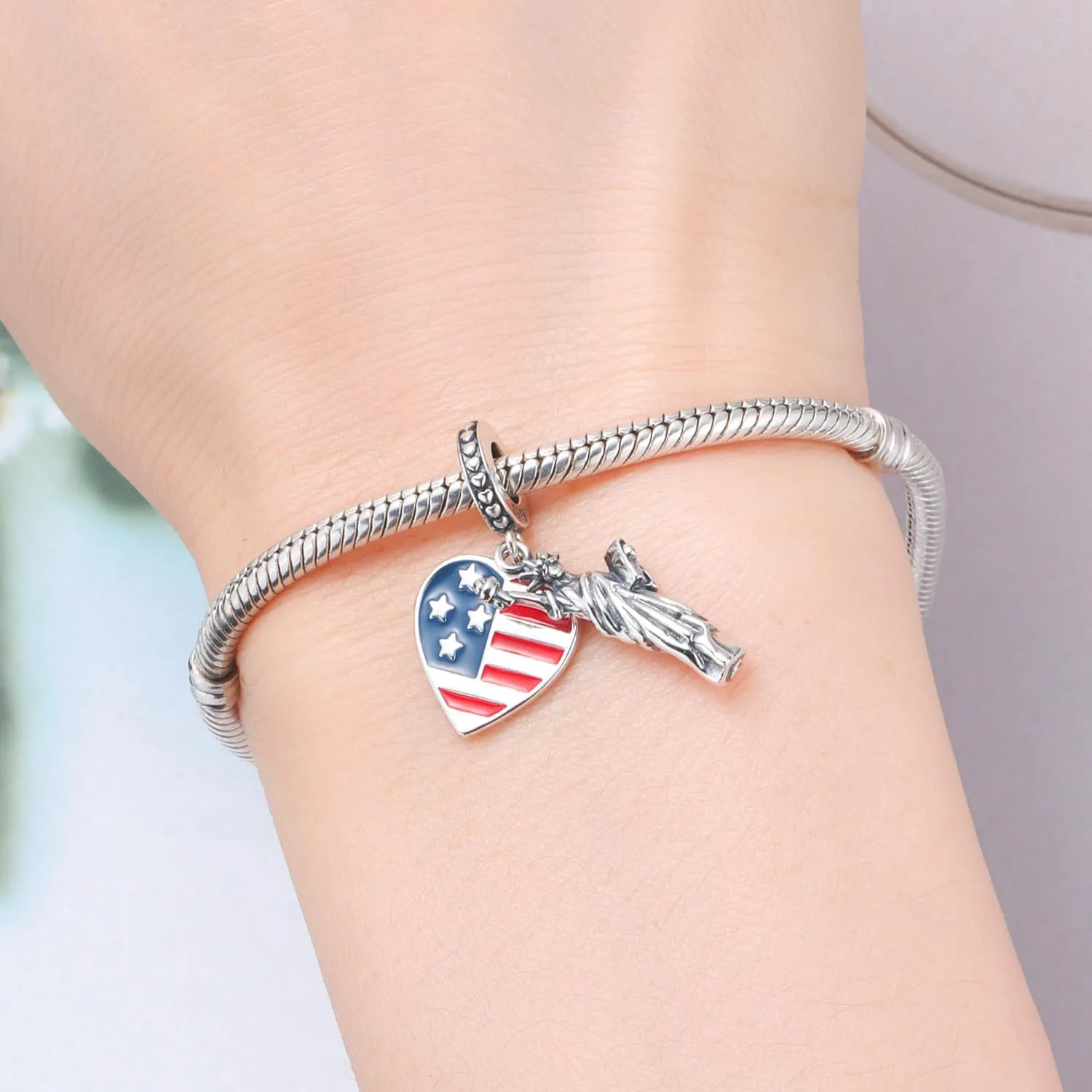 PANPOKI Charm da donna in argento sterling 925 compatibile con braccialetti e collane europei - immagine 5