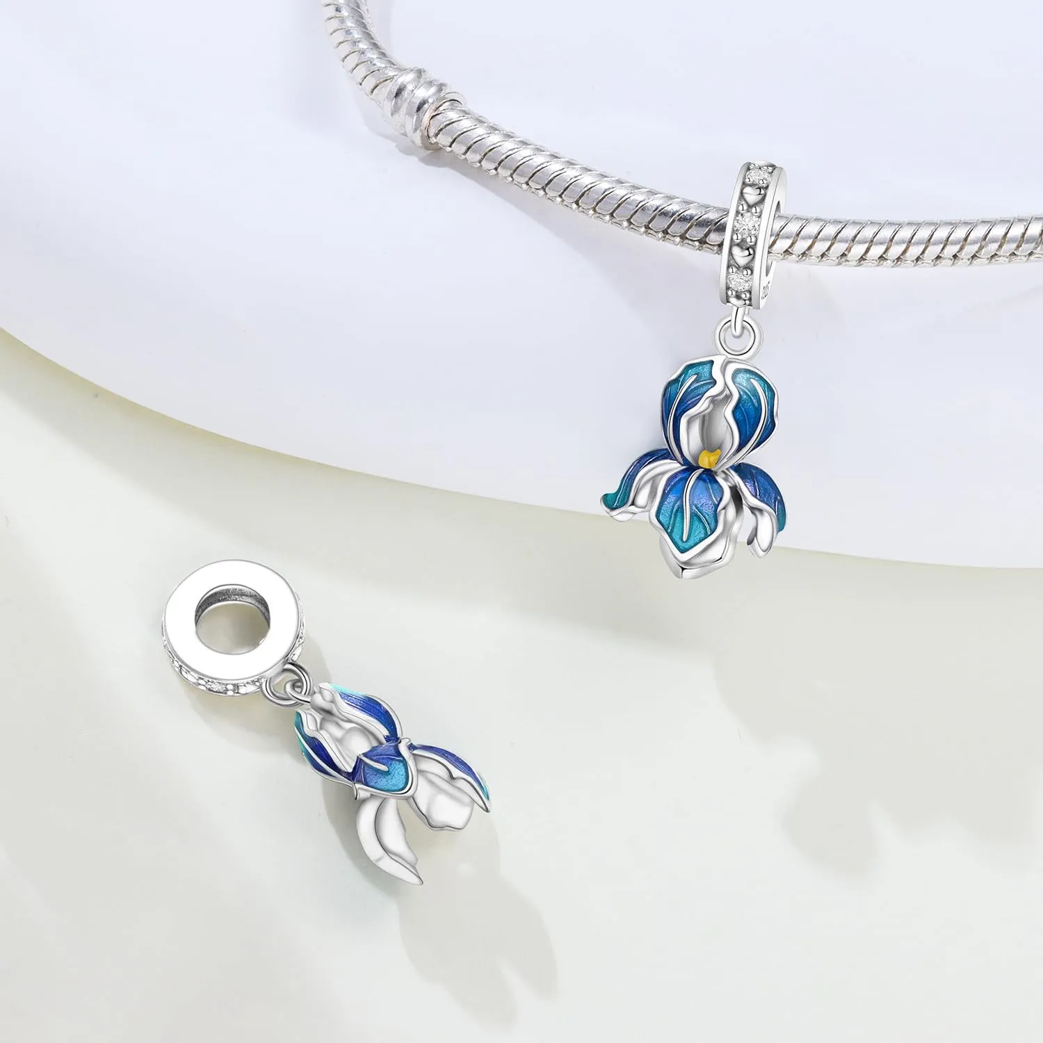 PANPOKI Ciondolo Charm in Argento Sterling 925 per Donna, Compatibile con Bracciali e Collane Europei - immagine 2