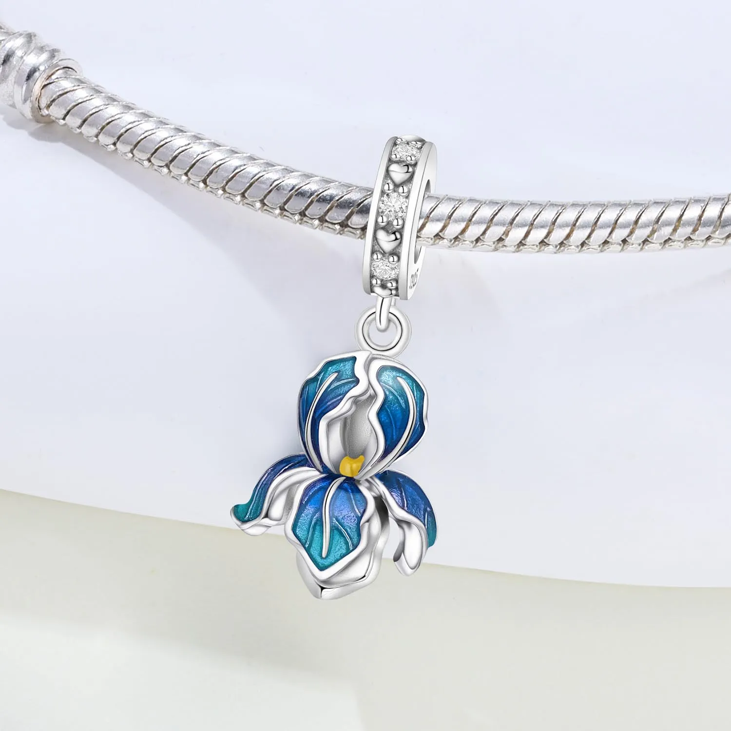 PANPOKI Ciondolo Charm in Argento Sterling 925 per Donna, Compatibile con Bracciali e Collane Europei - immagine 3