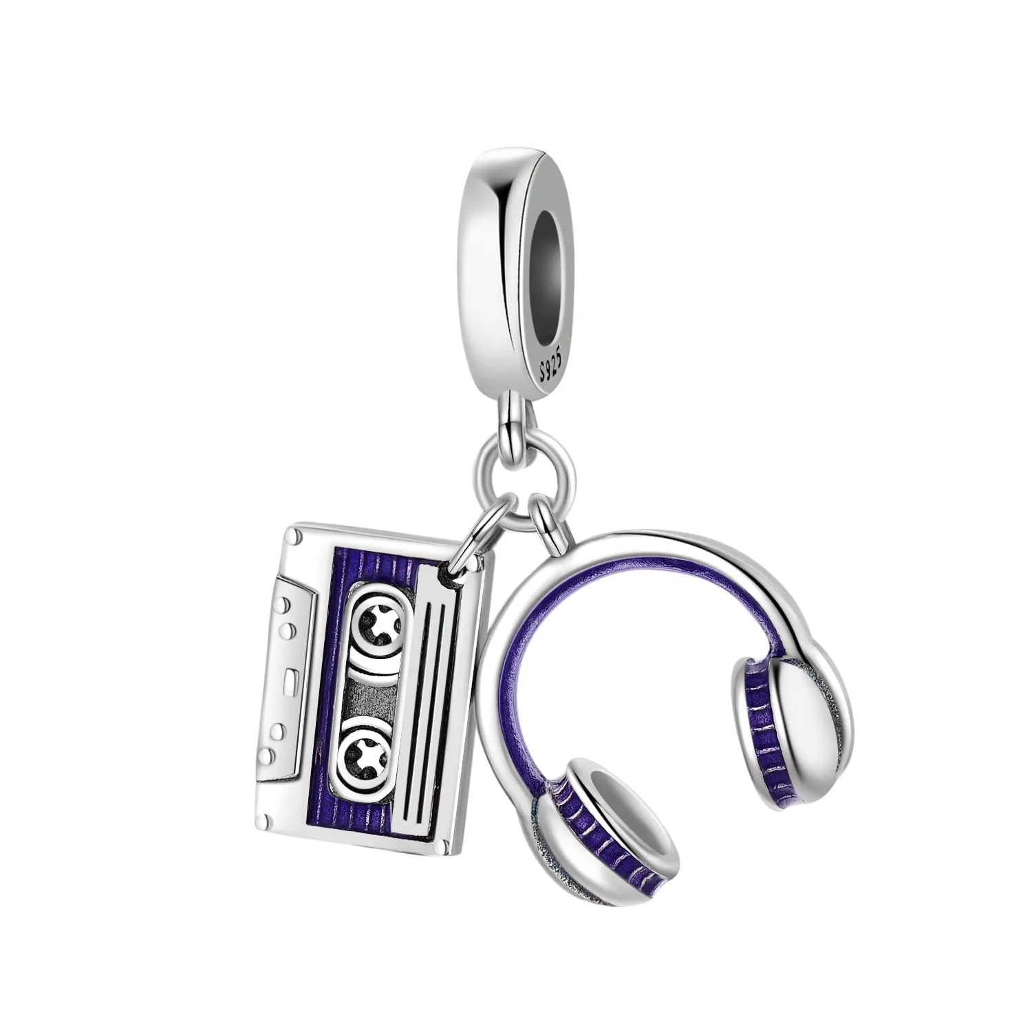 PANPOKI Pearl Locket Charm in 925 Sterling Silver for Women - immagine 1