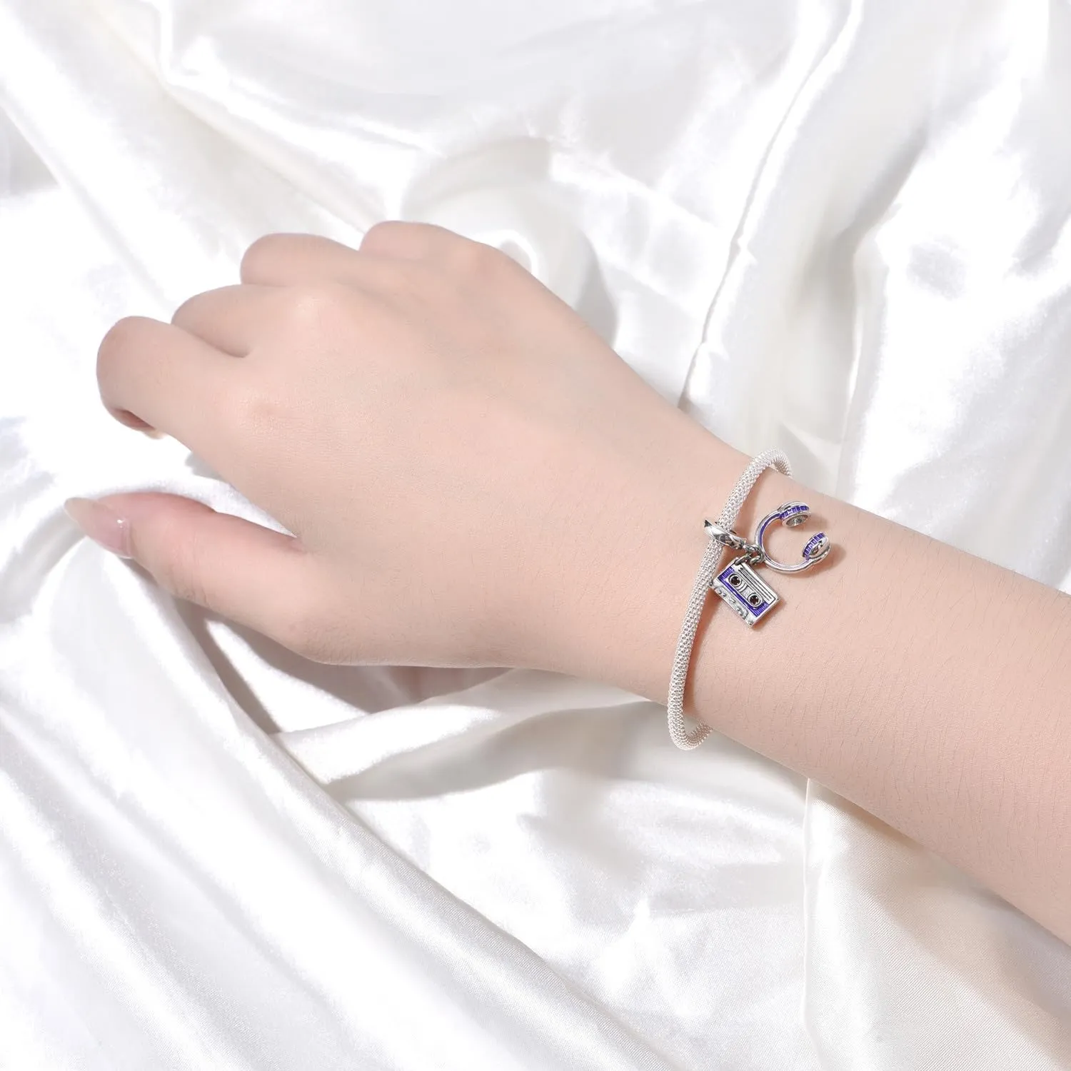 PANPOKI Pearl Locket Charm in 925 Sterling Silver for Women - immagine 5
